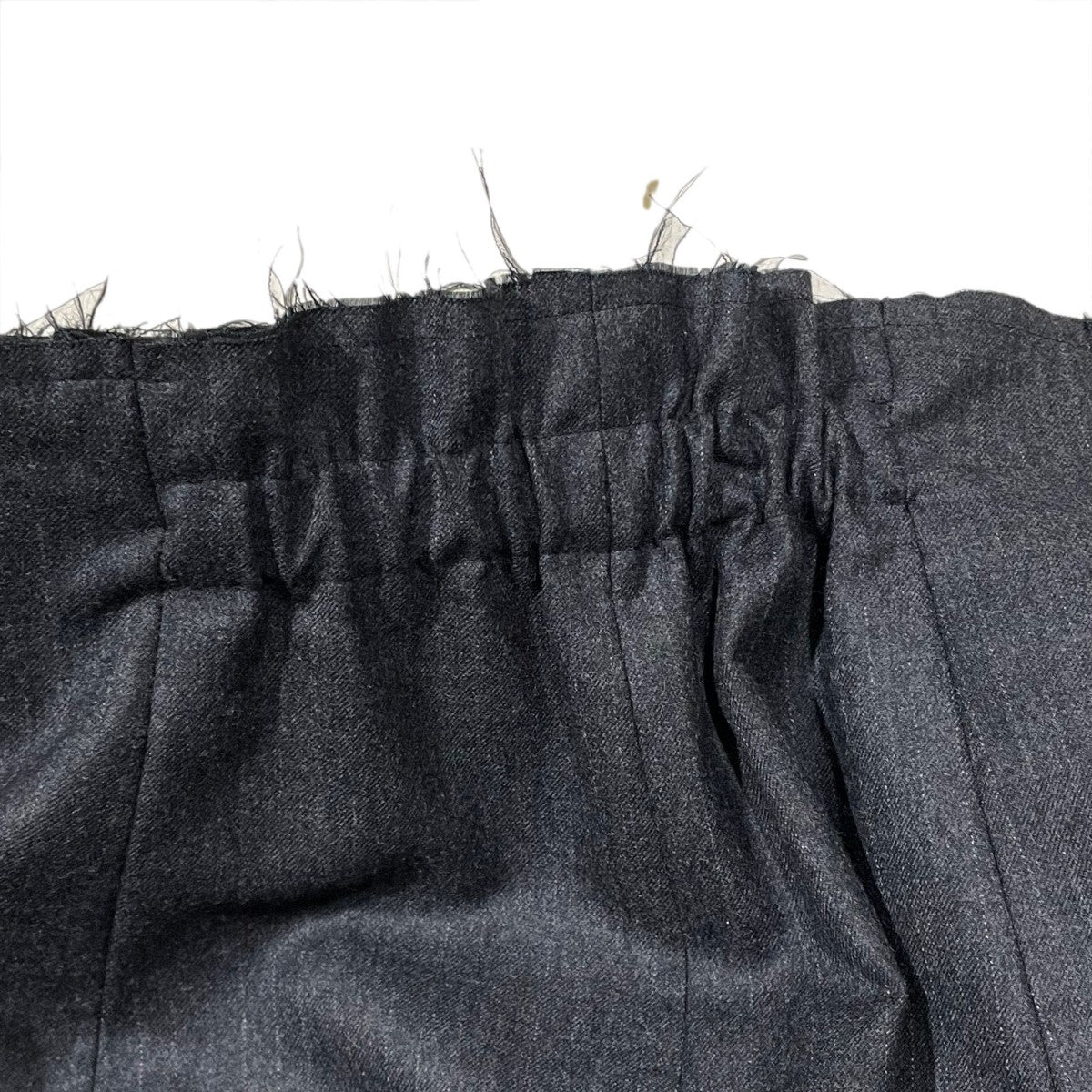 INSCRIRE 23AW ストライプ柄ミニスカート Wool Gabardine Transform Skirt ウールギャバジン トランスフォーム スカート I23AW-SK47 古着・中古-4枚目のアイテム画像