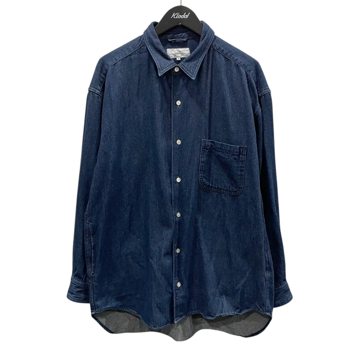 24SS デニムシャツ cotton linen denim big daily shirt コットンリネン デニムビッグデイリーシャツ 24050684000410