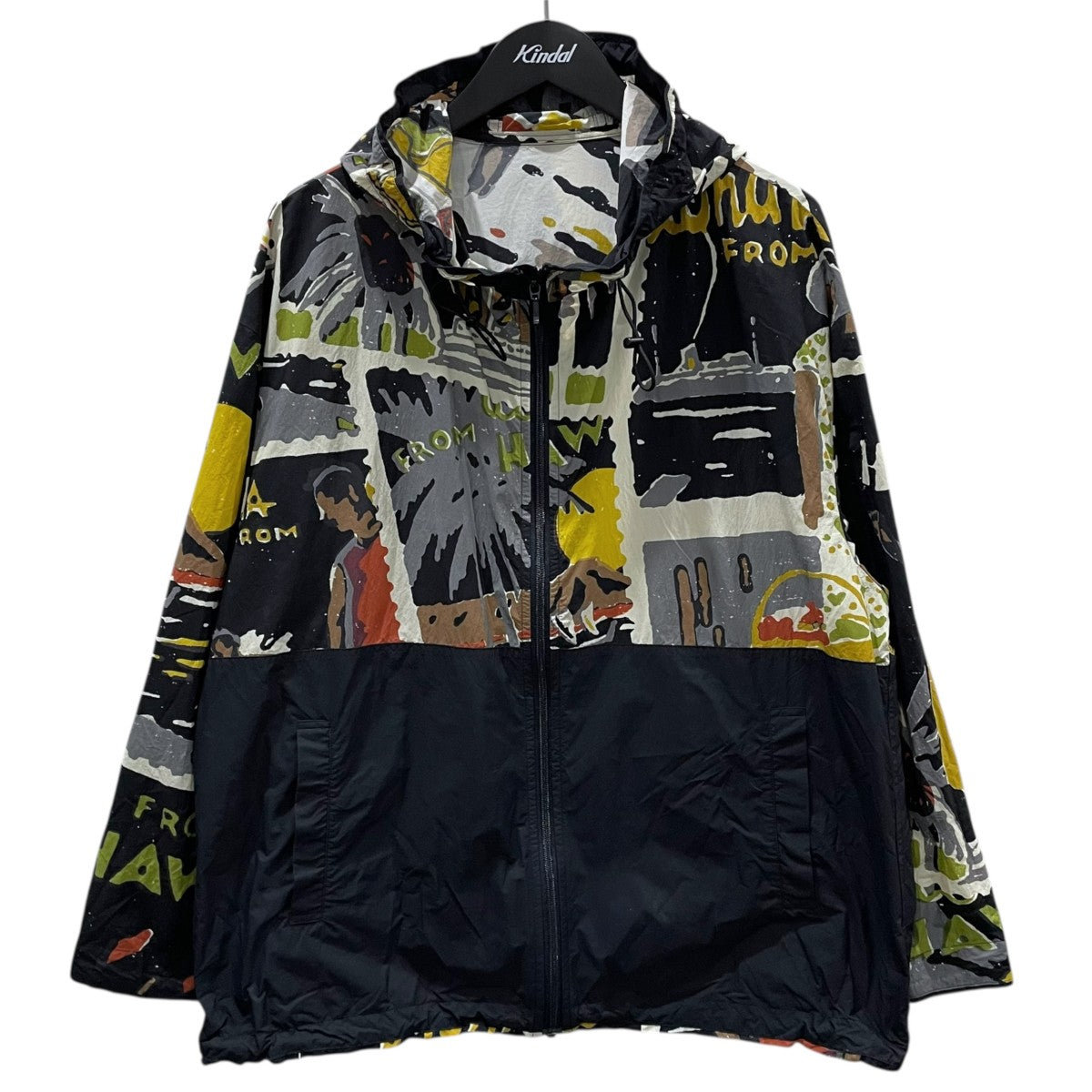 25SS ジップアップフーデッドナイロンジャケット HAWAIIAN OUTDOOR MOUNTAIN PARKA ハワイアン アウトドア マウンテンパーカー