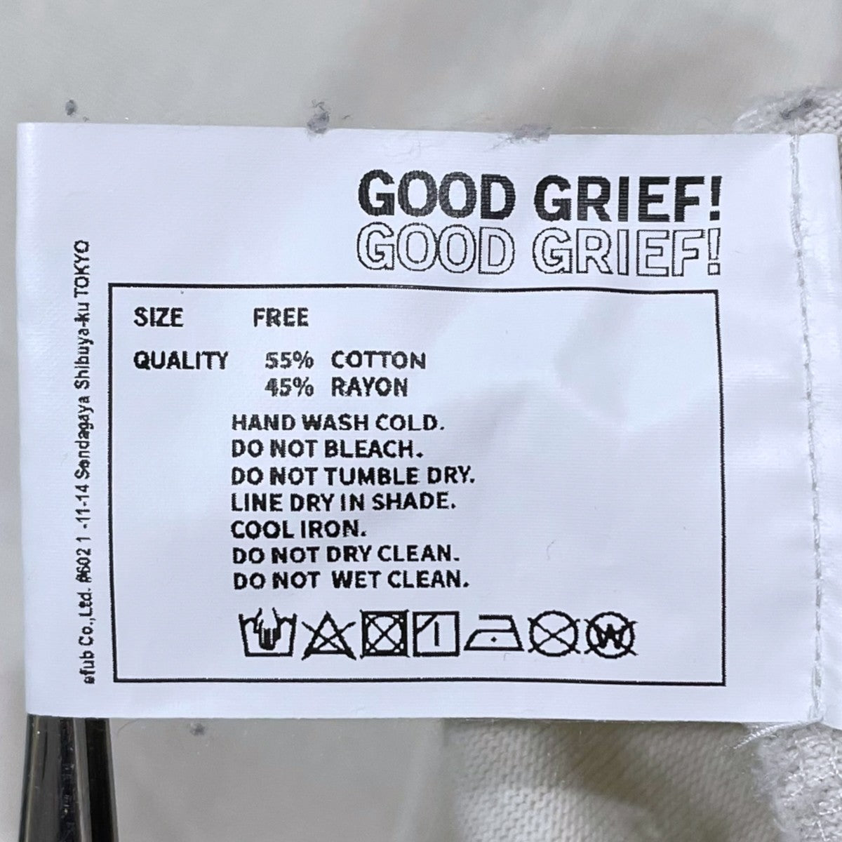 GOOD GRIEF! 24SS フットボールTシャツ FADED PRINT FOOTBALL TEE 古着・中古-4枚目のアイテム画像