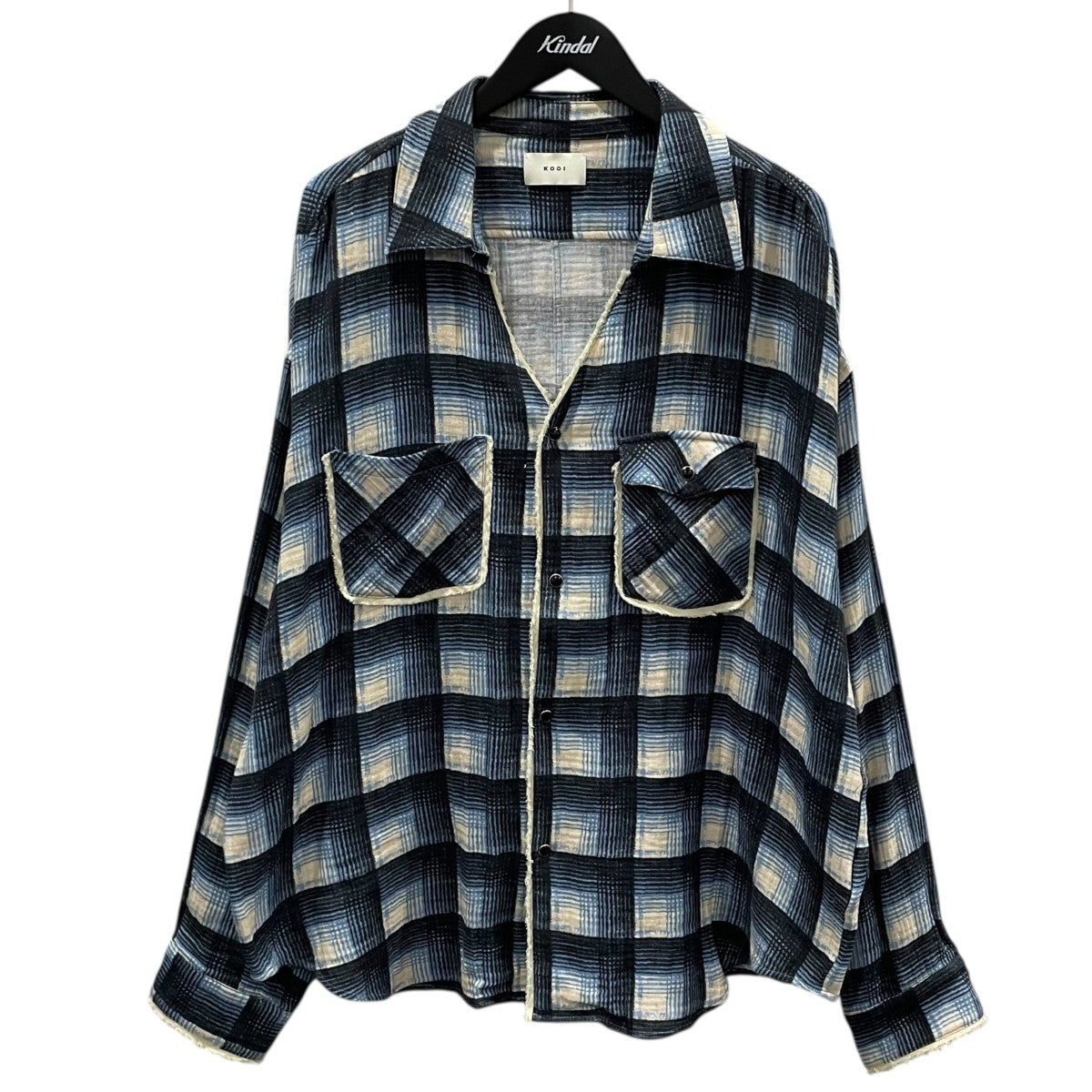 25SS チェック柄シャツ GAUZE CHECK LOOSE SHIRT ガーゼチェックルーズシャツ 25KO-SS12