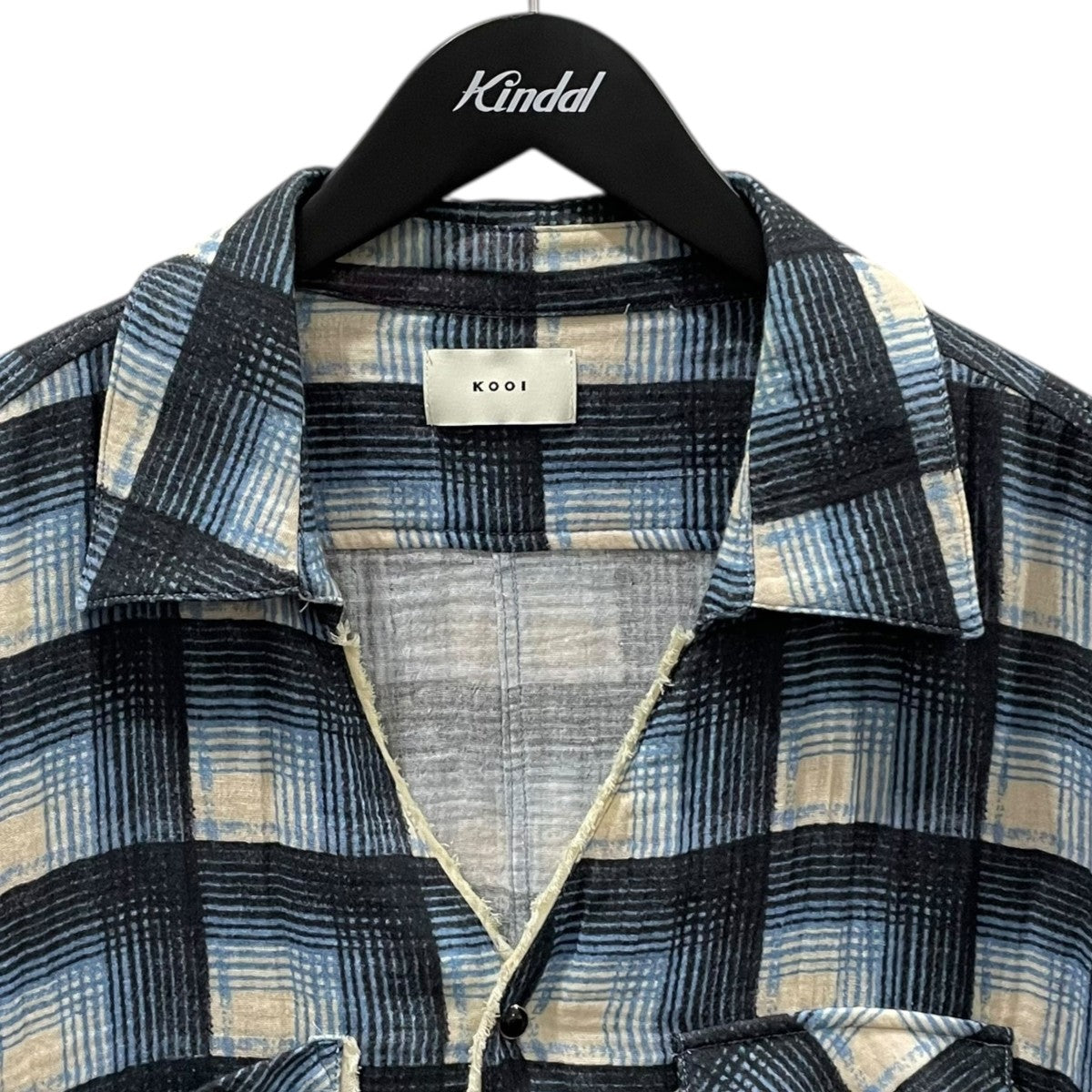 25SS チェック柄シャツ GAUZE CHECK LOOSE SHIRT ガーゼチェックルーズシャツ 25KO-SS12
