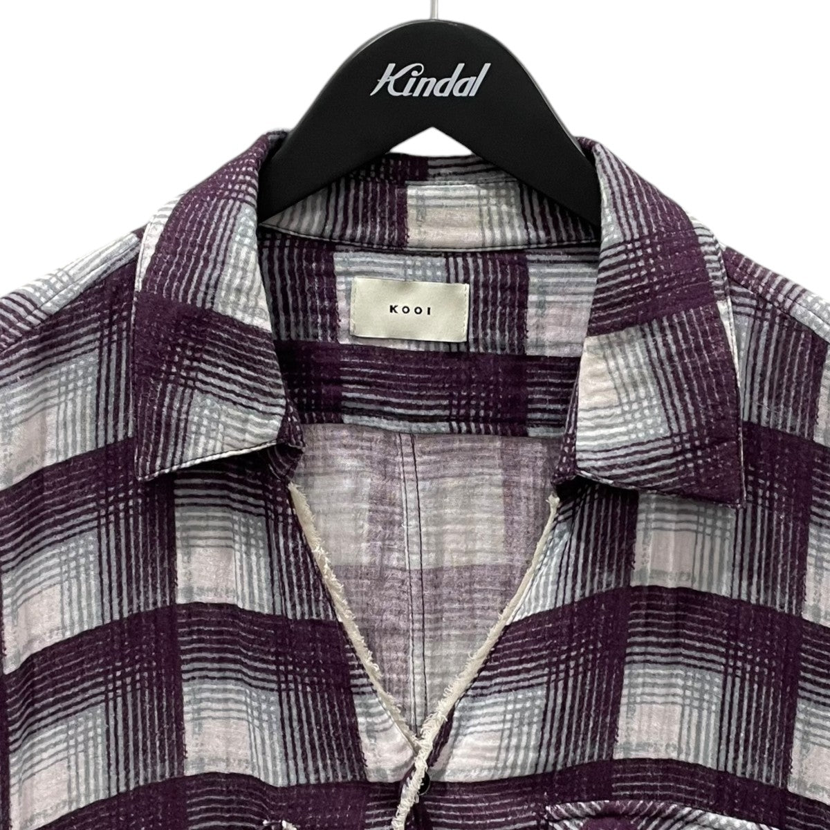 25SS チェック柄シャツ GAUZE CHECK LOOSE SHIRT ガーゼチェックルーズシャツ 25KO-SS12