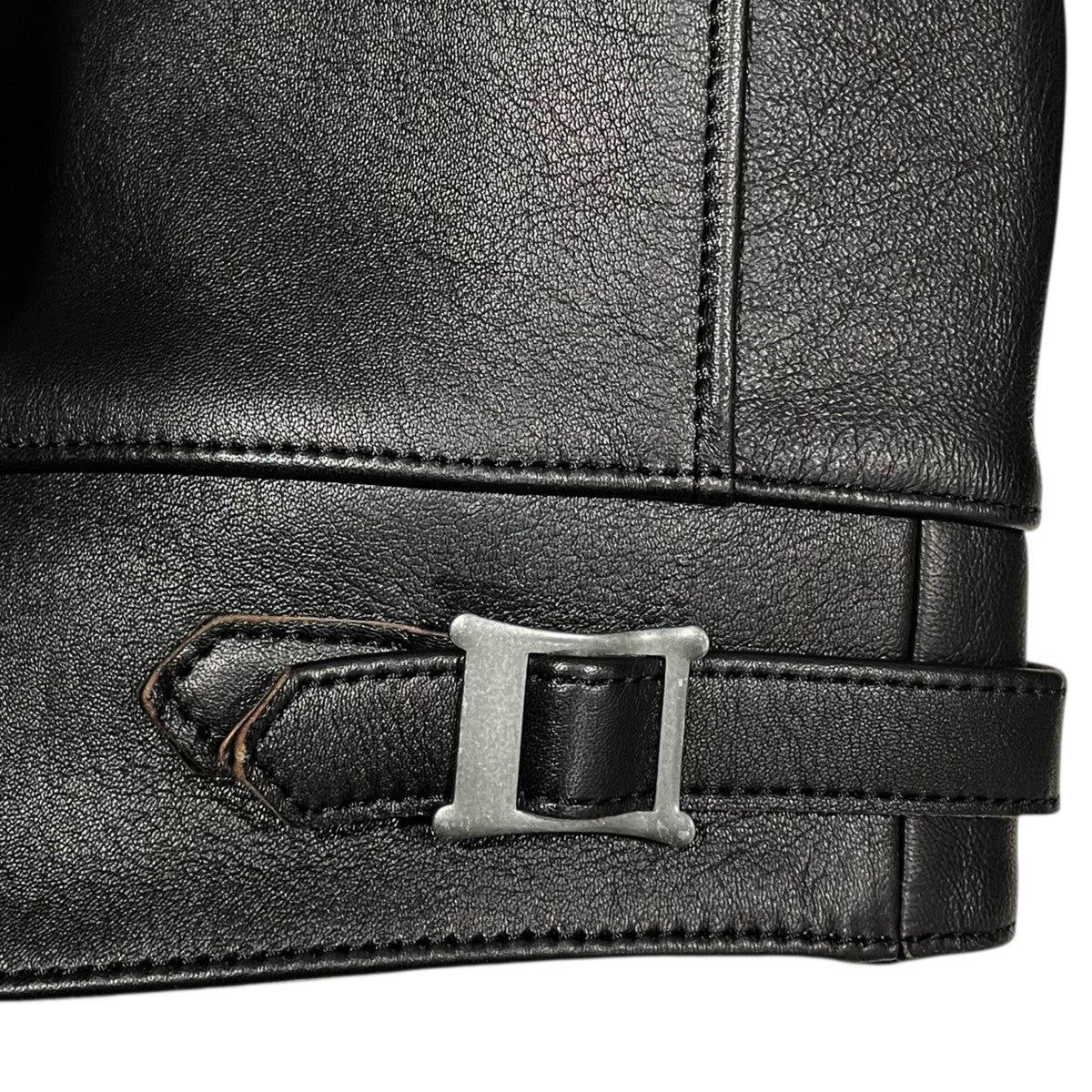 ADDICT CLOTHES ジップアップレザージャケット CENTER-ZIP JACKET センタージップジャケット AD-01 古着・中古-6枚目のアイテム画像