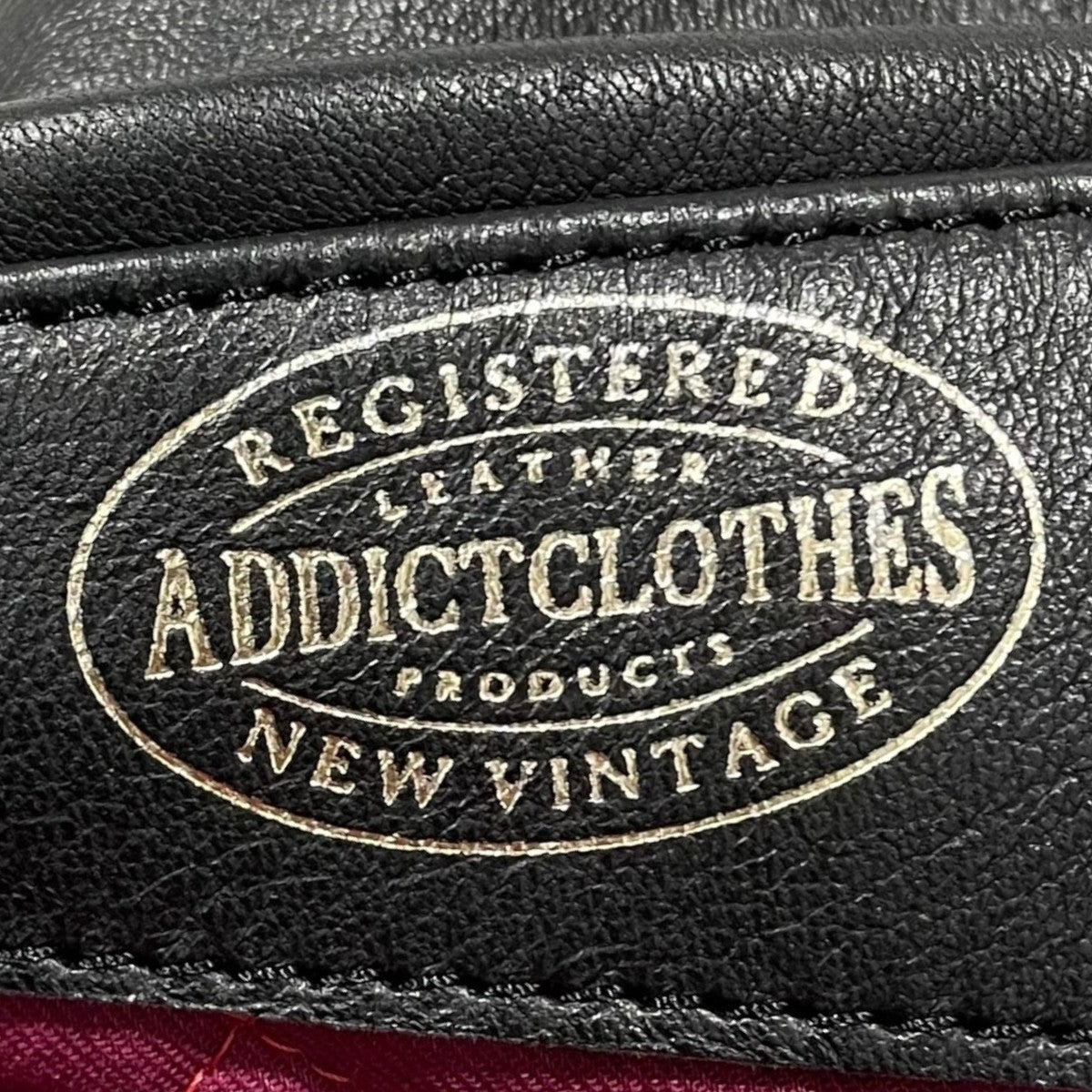 ADDICT CLOTHES ジップアップレザージャケット CENTER-ZIP JACKET センタージップジャケット AD-01 古着・中古-7枚目のアイテム画像