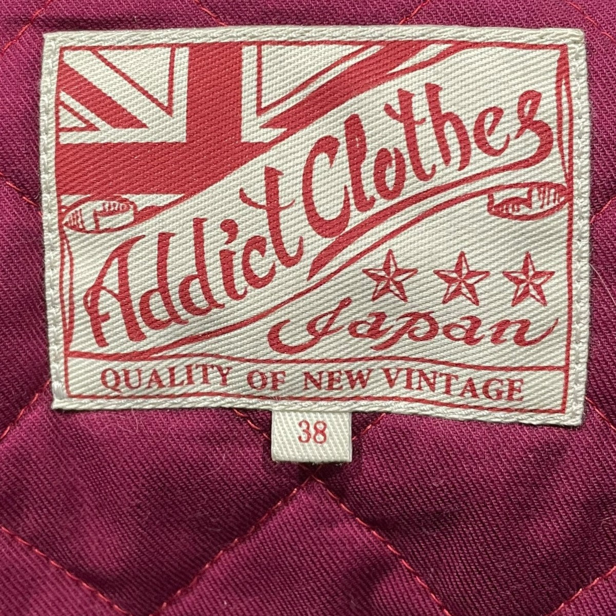 ADDICT CLOTHES ジップアップレザージャケット CENTER-ZIP JACKET センタージップジャケット AD-01 古着・中古-9枚目のアイテム画像