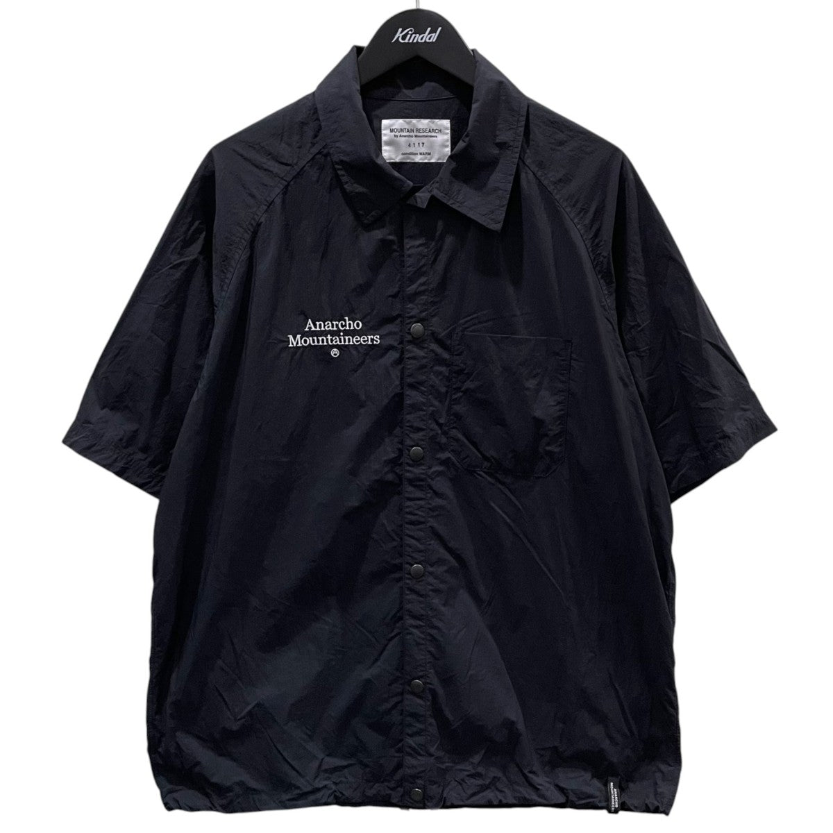 MOUNTAIN RESEARCH 25SS ナイロン半袖シャツ Coach S／S Shirt コーチハーフスリーブシャツ MTR4117 古着・中古-1枚目のアイテム画像