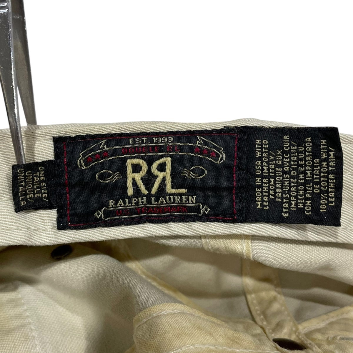 RRL(ダブルアールエル) トラッカーキャップ 三ツ星タグ ベージュ