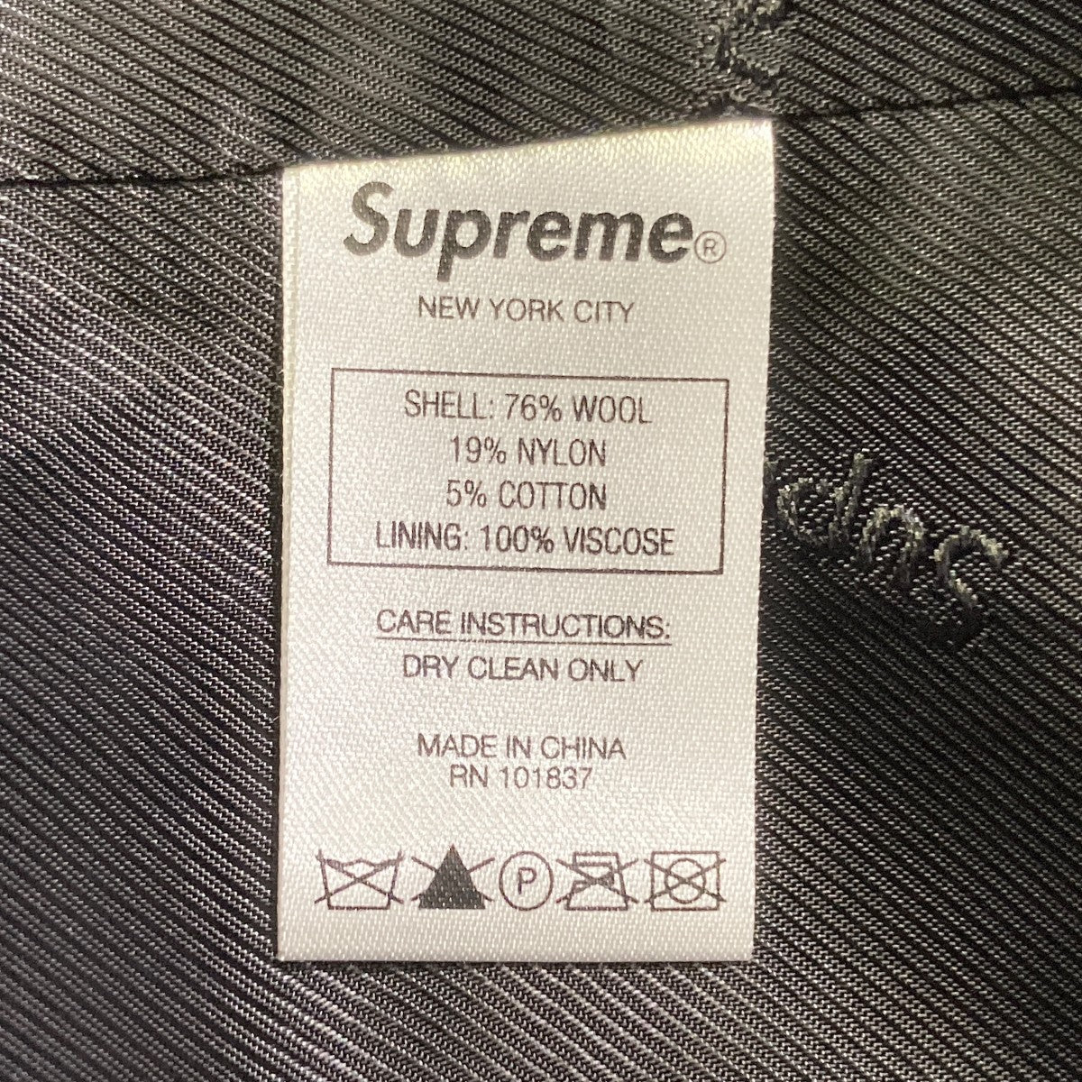 19AWWool Windowpane Overcoatチェスターコート