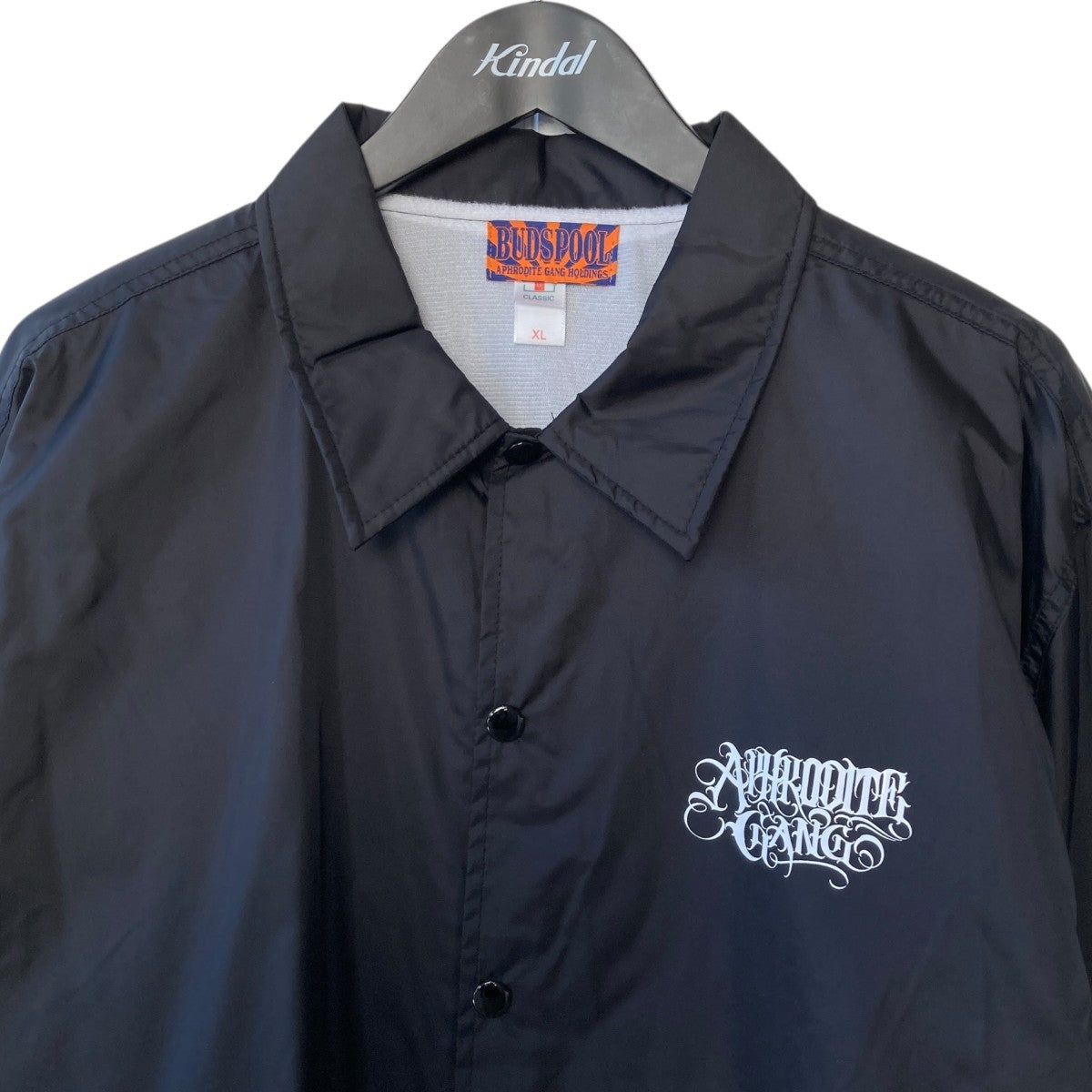 BUDSPOOL(バッズプール) Logo Coach Jacketコーチジャケット ブラック