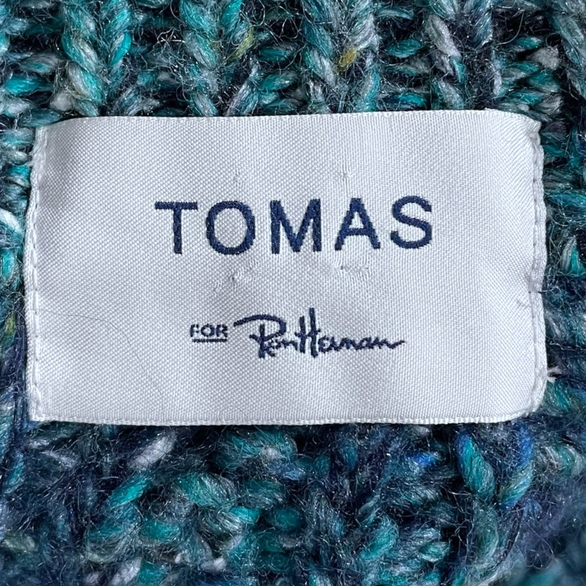 TOMAS×Ron Herman ニットセーターRH-W18001 RH-W18001 ブルー