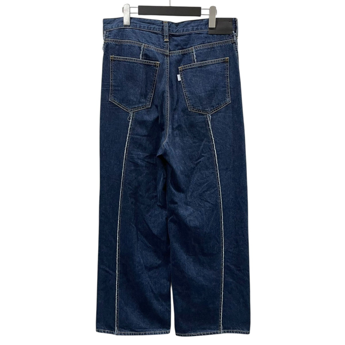 フロントフリンジ加工デニムパンツ USED LOOSE FIT JEANS ユーズドルーズフィットジーンズ Jie-STD-PT25