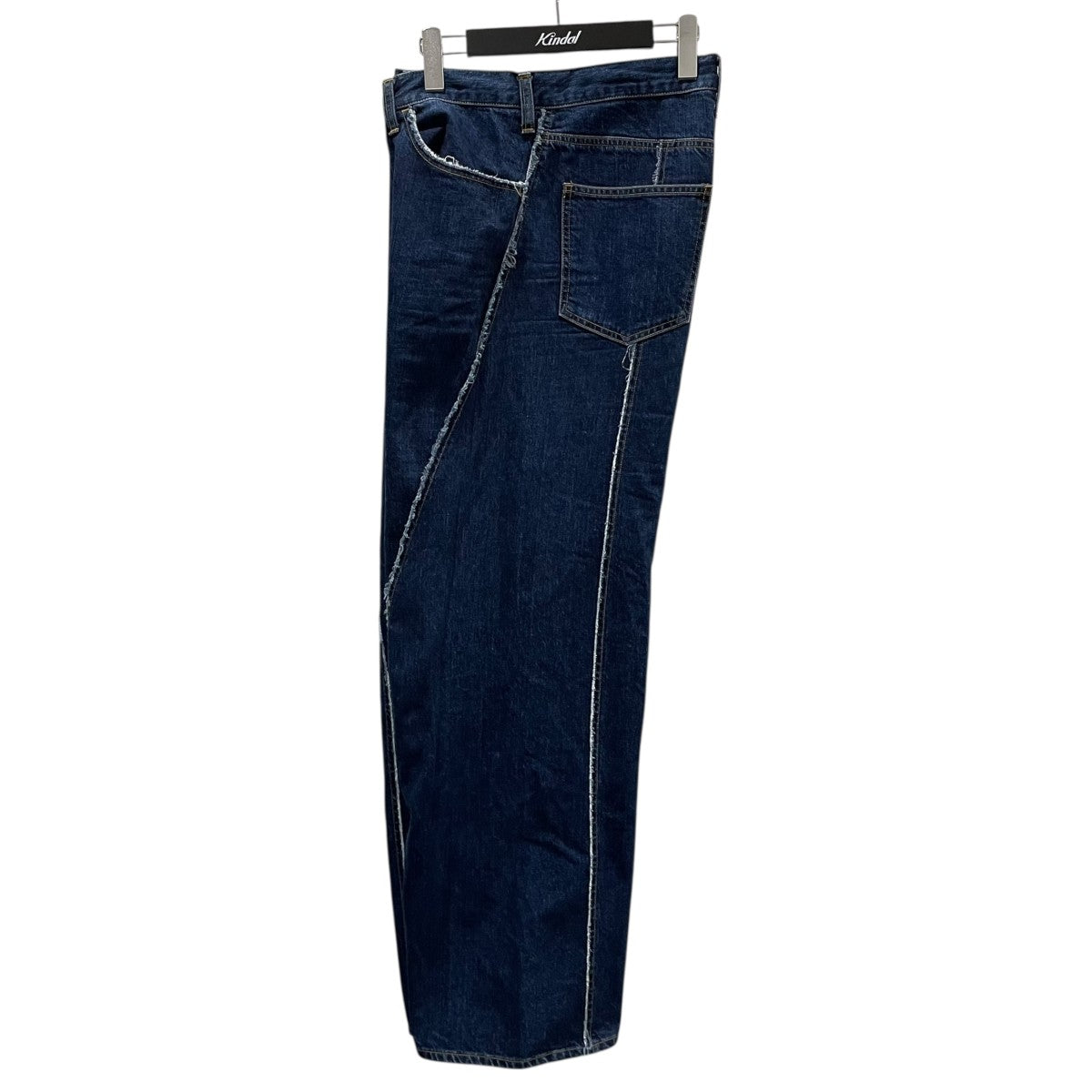 フロントフリンジ加工デニムパンツ USED LOOSE FIT JEANS ユーズドルーズフィットジーンズ Jie-STD-PT25