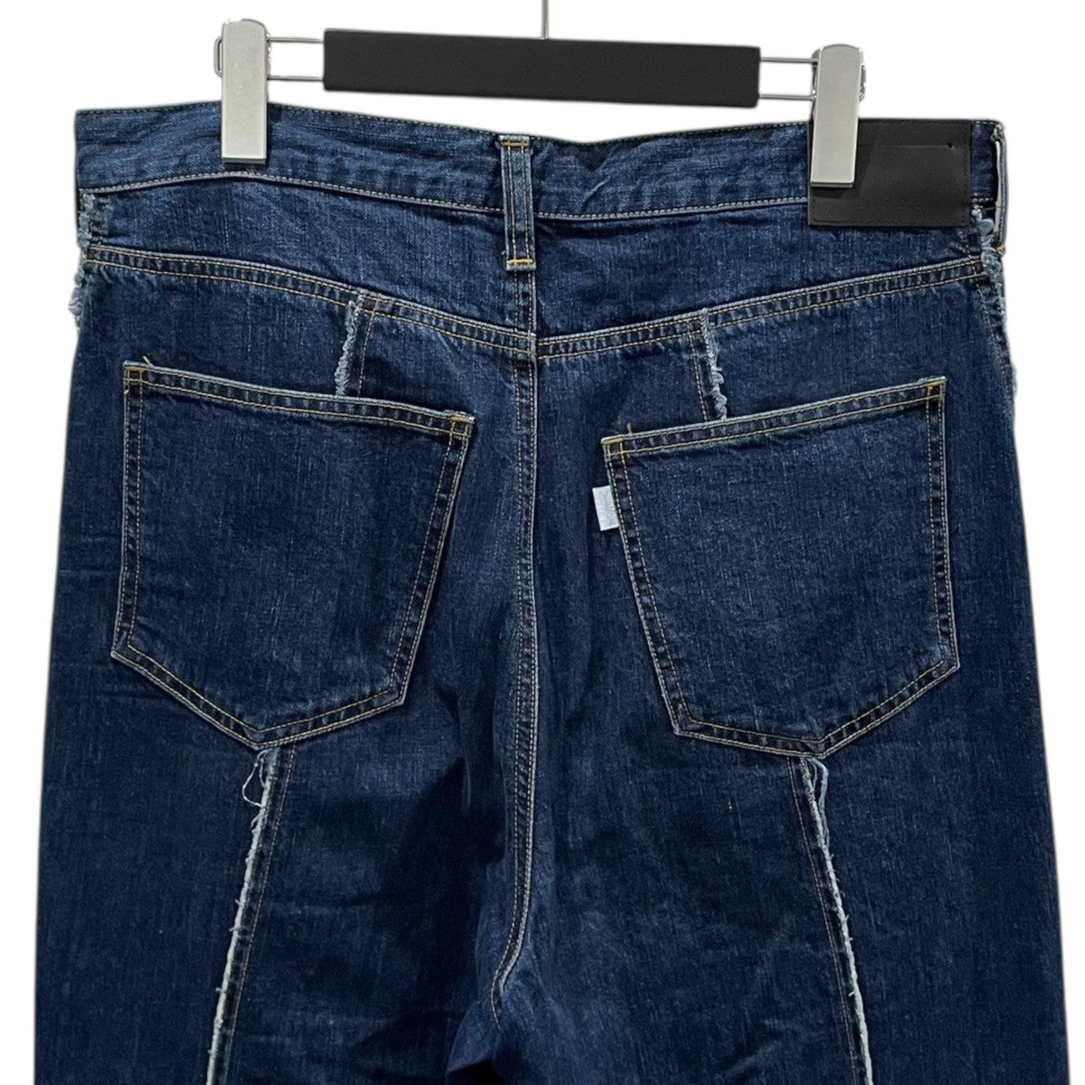フロントフリンジ加工デニムパンツ USED LOOSE FIT JEANS ユーズドルーズフィットジーンズ Jie-STD-PT25