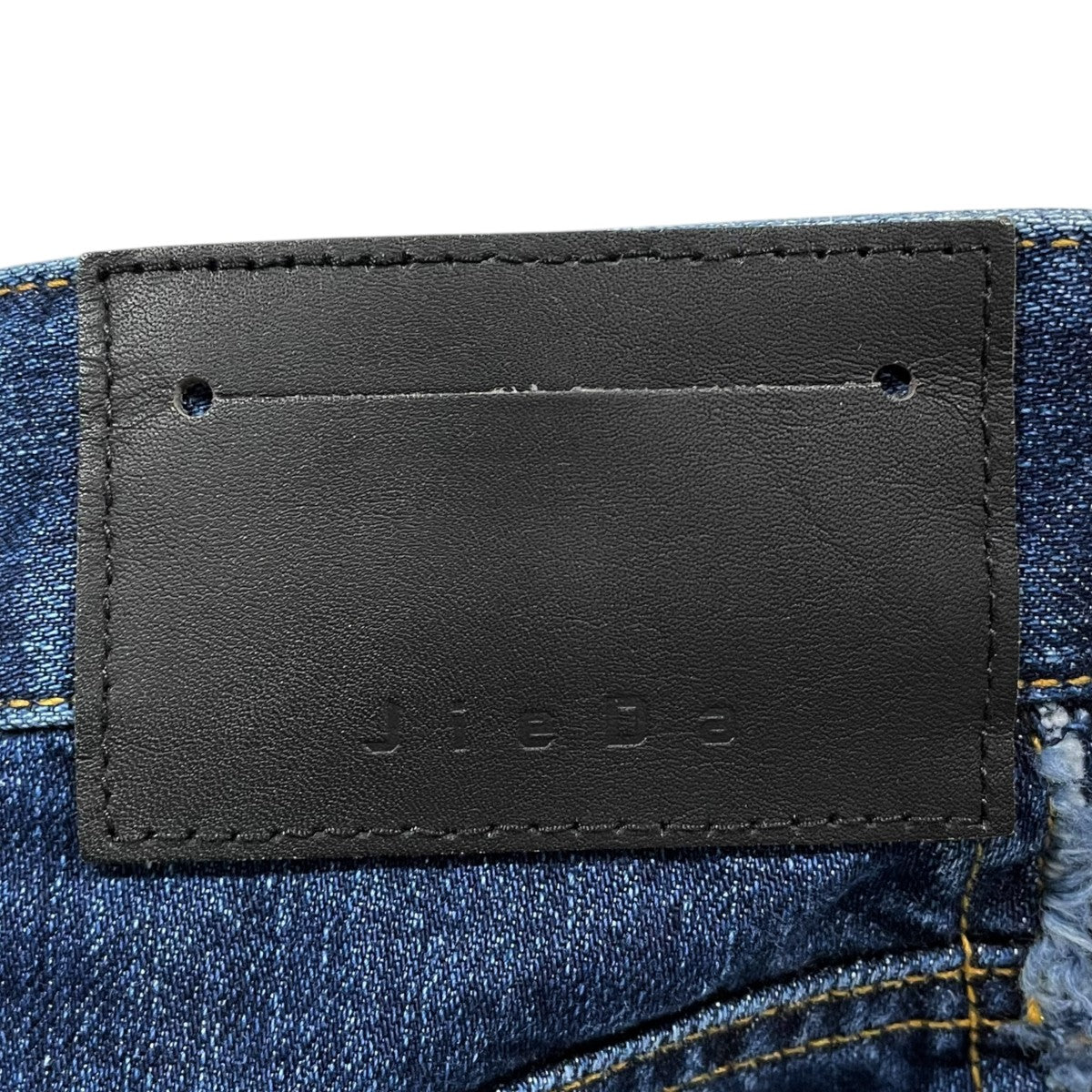 フロントフリンジ加工デニムパンツ USED LOOSE FIT JEANS ユーズドルーズフィットジーンズ Jie-STD-PT25
