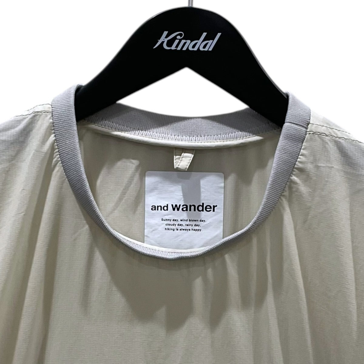 and wander 20SS パッカブル半袖トップス PERTEX wind T パーテックス ウィンド ティー 574-0123001 古着・中古-3枚目のアイテム画像