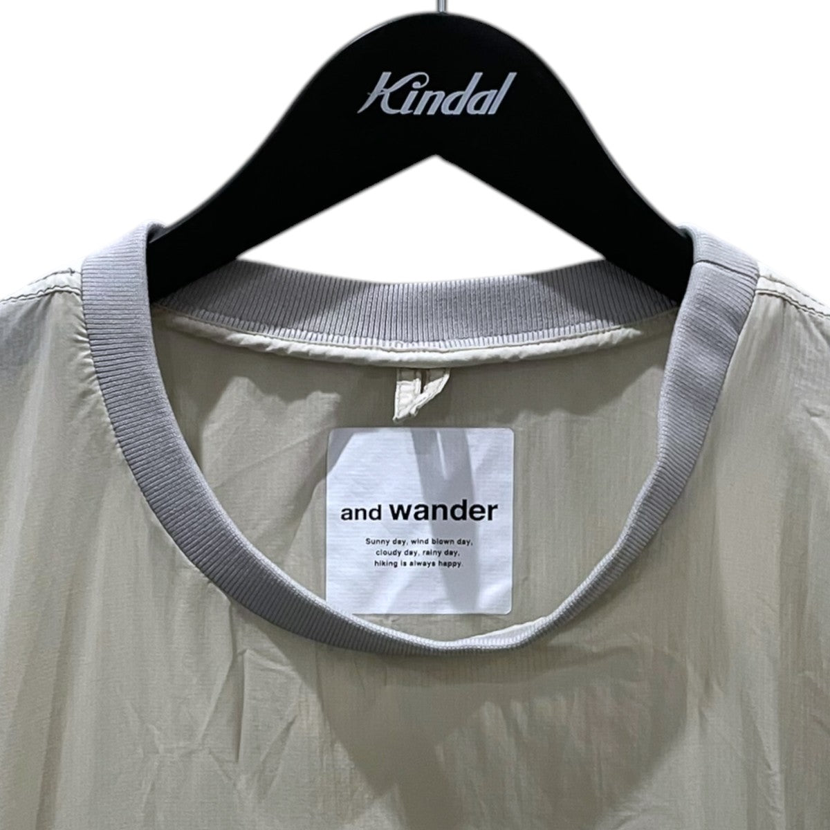 and wander 23SS パッカブル半袖トップス PERTEX wind T パーテックス ウィンド ティー 574-3121039 古着・中古-3枚目のアイテム画像