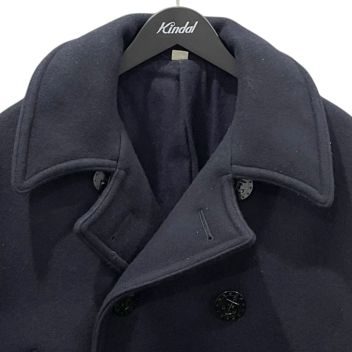 ロングピーコート PEA-COAT LONG MODEL WOOL LINING NAVAL CLOTHING FACTORY BR14146