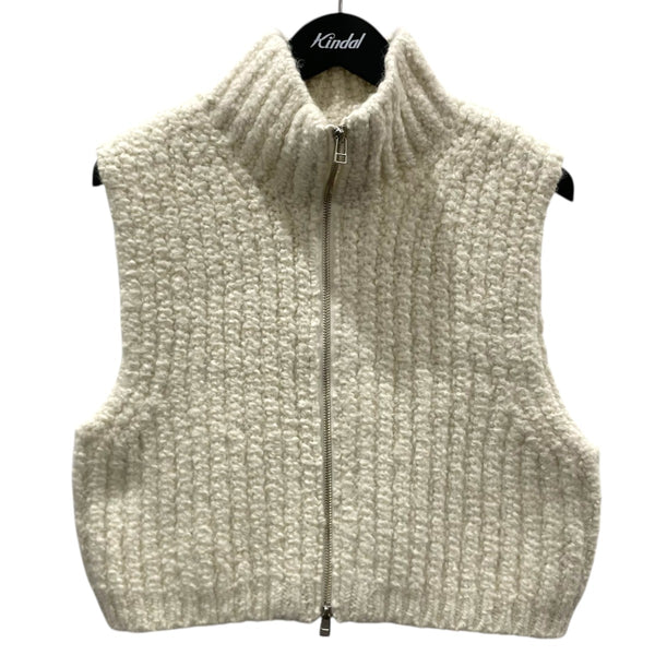 Curensology(カレンソロジー) ジップアップショートニットベスト