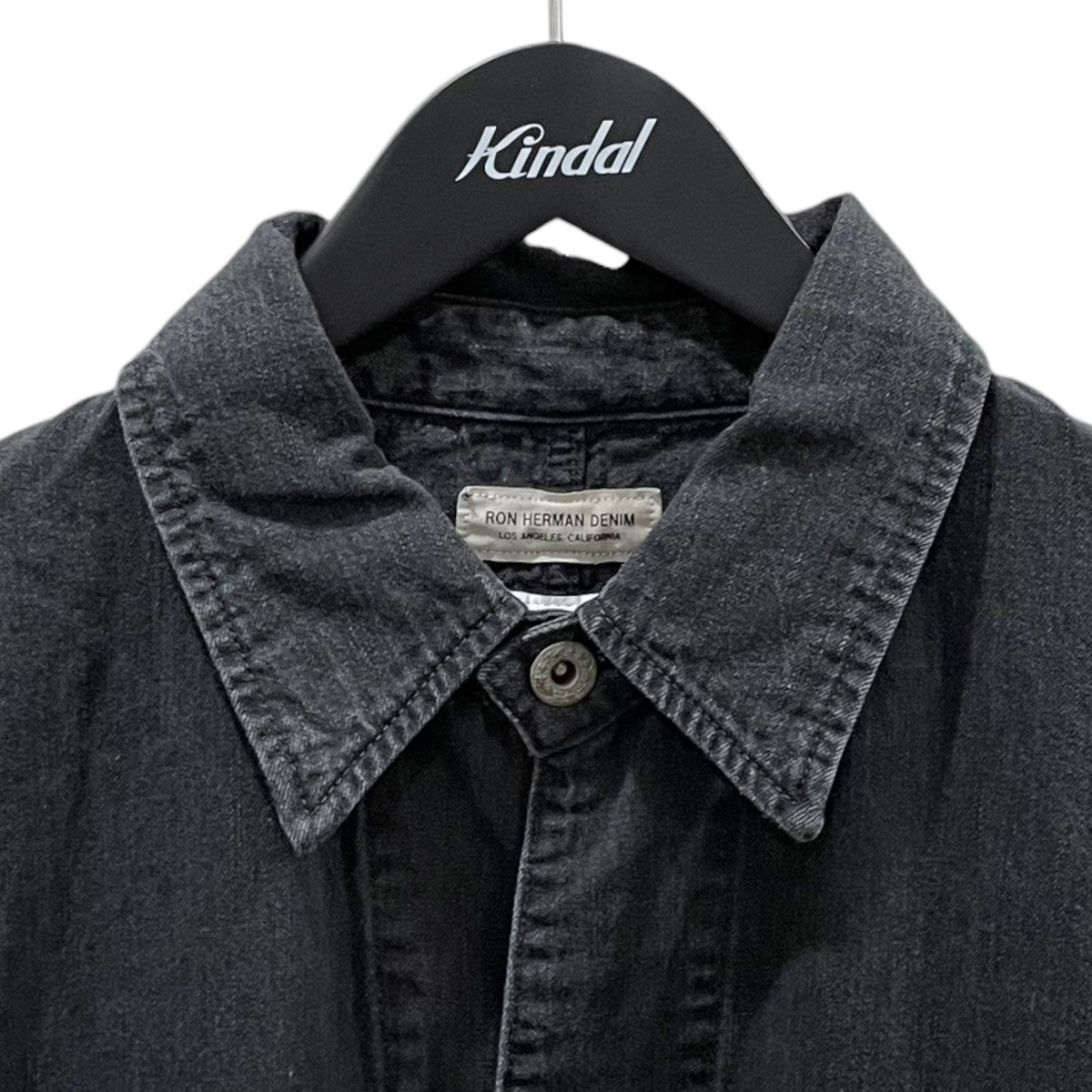 25SS デニムジャケット Black Denim Covered Jacket ブラックデニム カバードジャケット 4120400001