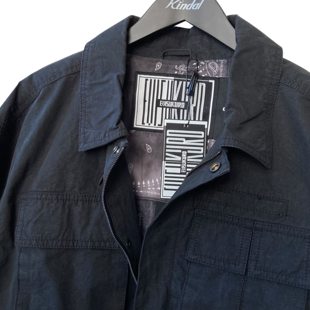 25AWEVISUKURO刺繍　バイオウォッシュリラックスフィット ジャケット2EAGNM5JK5001RXCT