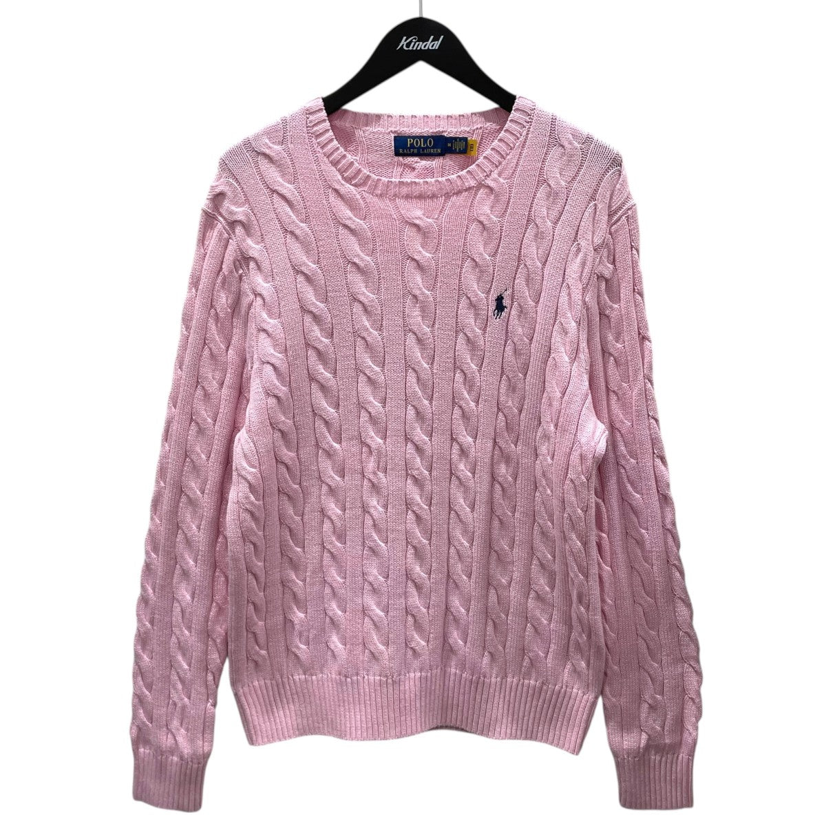 【限定お値下げ】ポロラルフローレン　ピンク　半袖ニット 新品　Sサイズ 新品タグ付 ラルフローレン ケーブル ニット セーター カーディガン