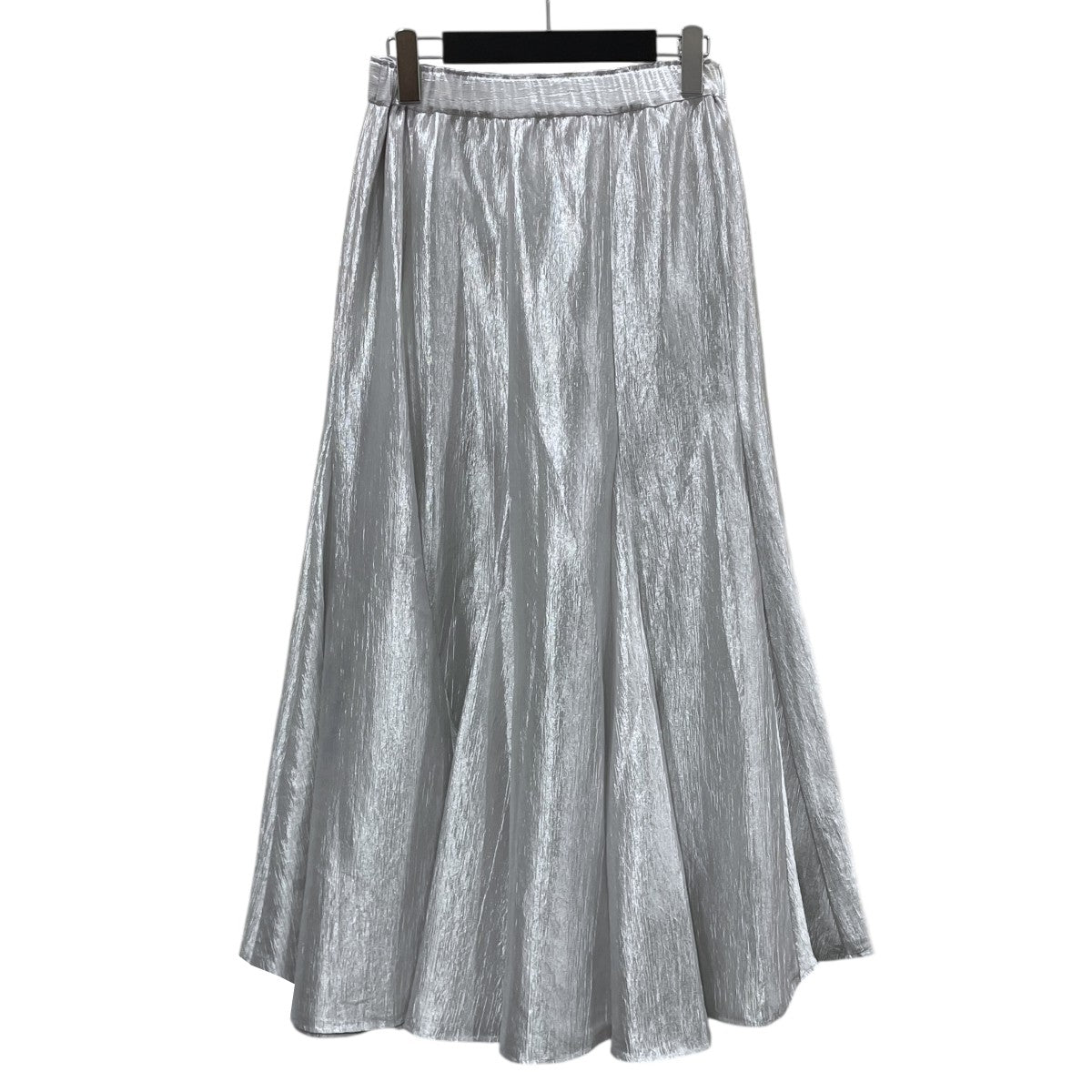 21SSサテンバイアスフレアスカートスカートB1041AFS033