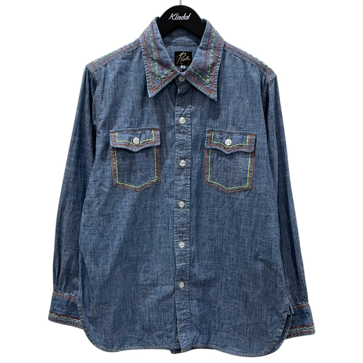 24SS 刺繍シャンブレーワークシャツ Work Shirt - Cotton Chambray ／ India Emb． OT211