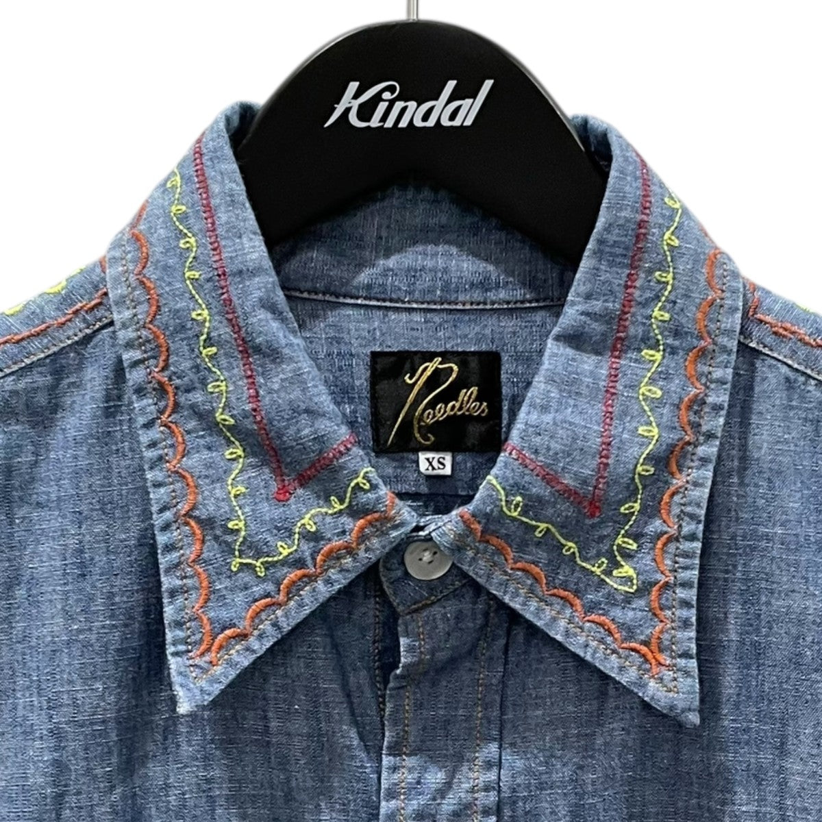 24SS 刺繍シャンブレーワークシャツ Work Shirt - Cotton Chambray ／ India Emb． OT211