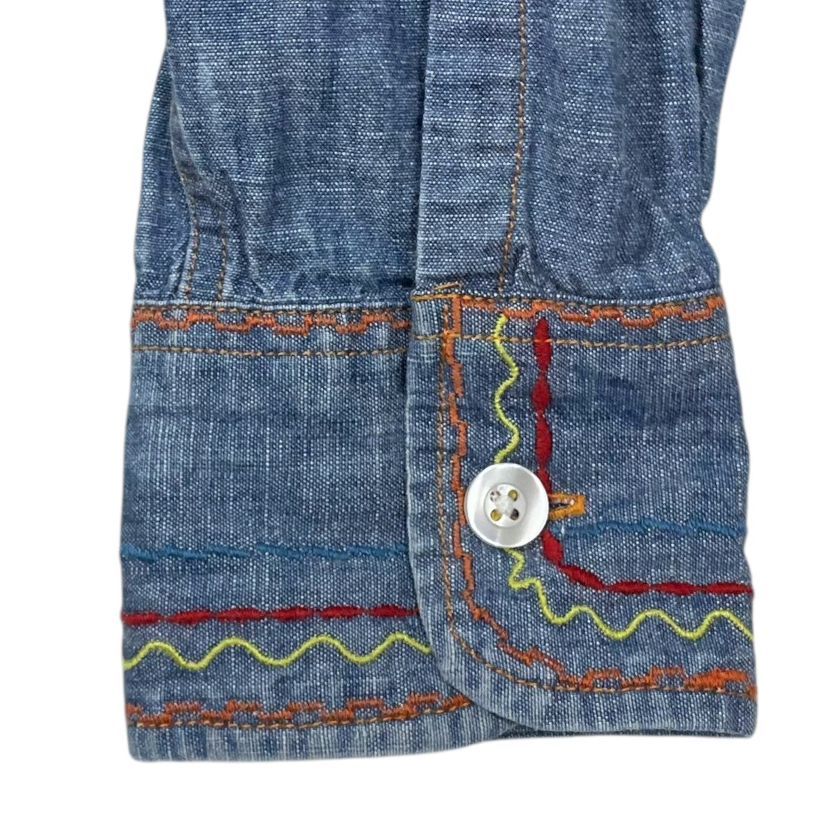 24SS 刺繍シャンブレーワークシャツ Work Shirt - Cotton Chambray ／ India Emb． OT211