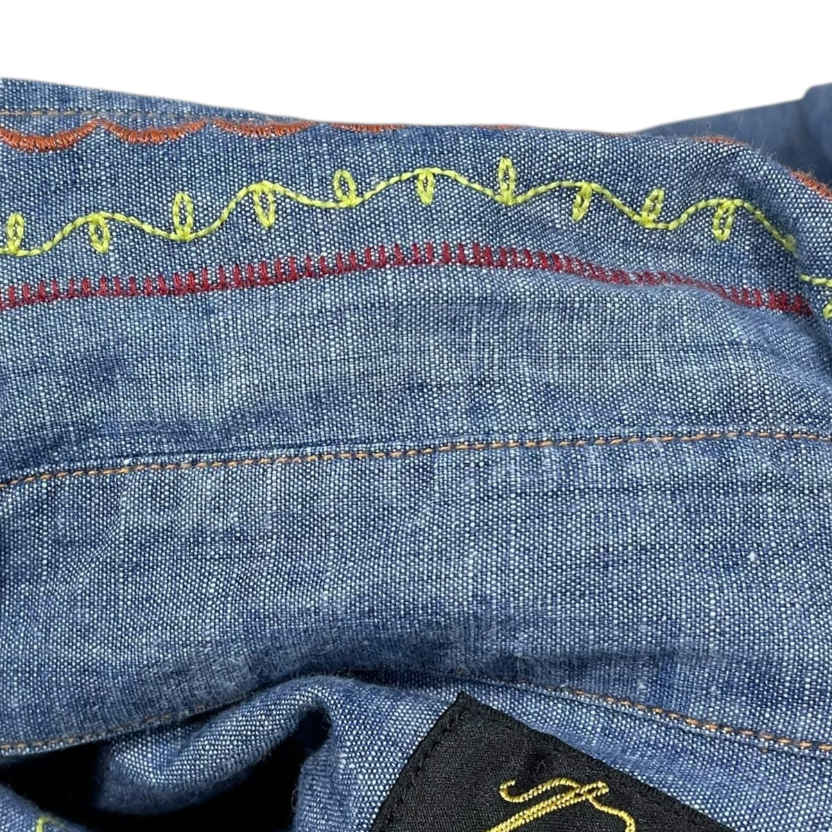 24SS 刺繍シャンブレーワークシャツ Work Shirt - Cotton Chambray ／ India Emb． OT211