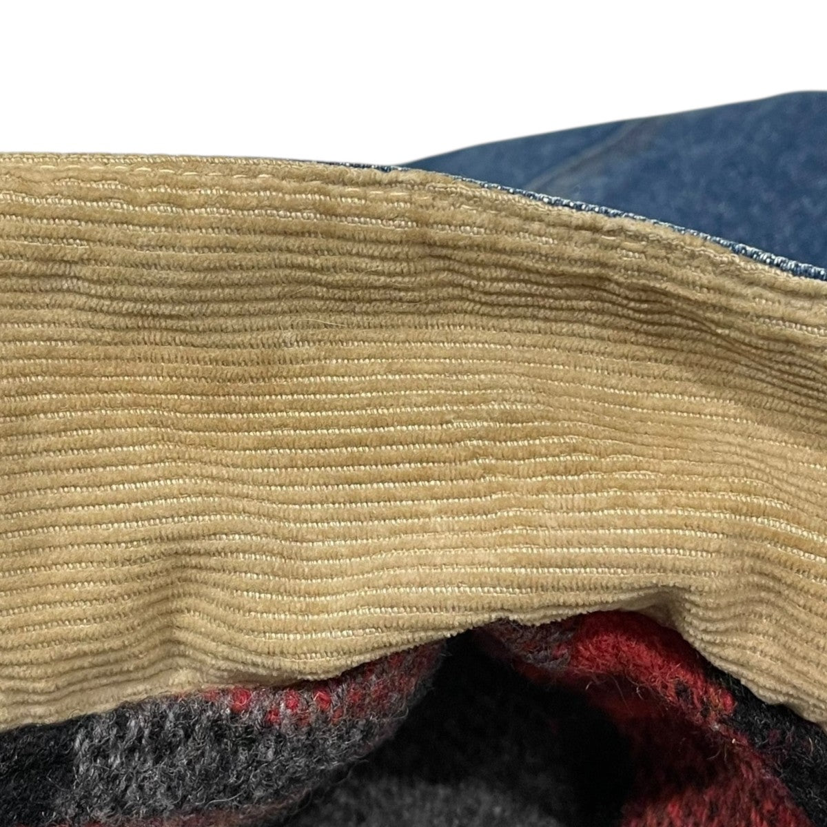 ブランケットライナーコーデュロイ襟デニムジャケット