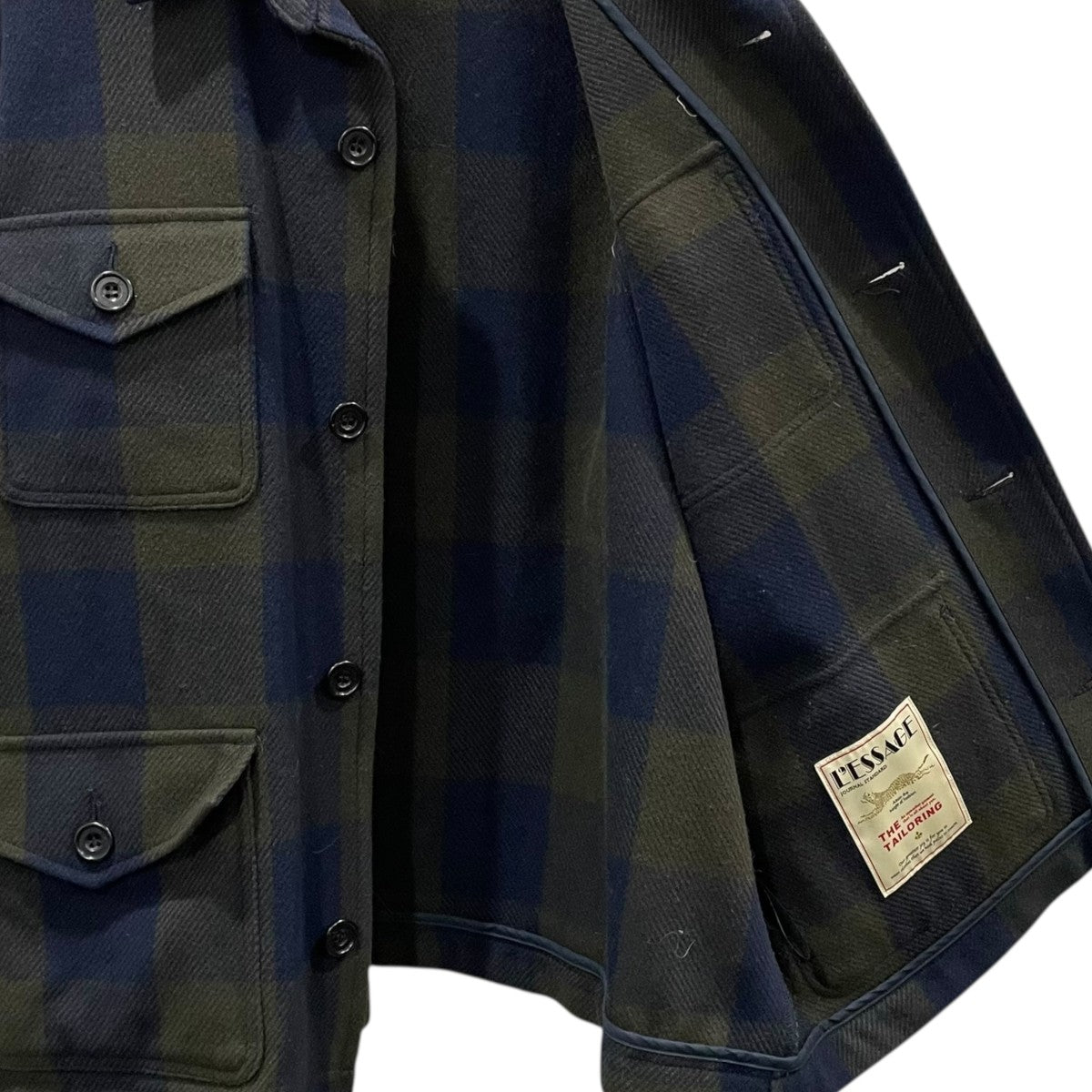 19AW チェック柄ジャケット Melton Mackinaw Jacket メルトンマッキーノジャケット 19011370010030