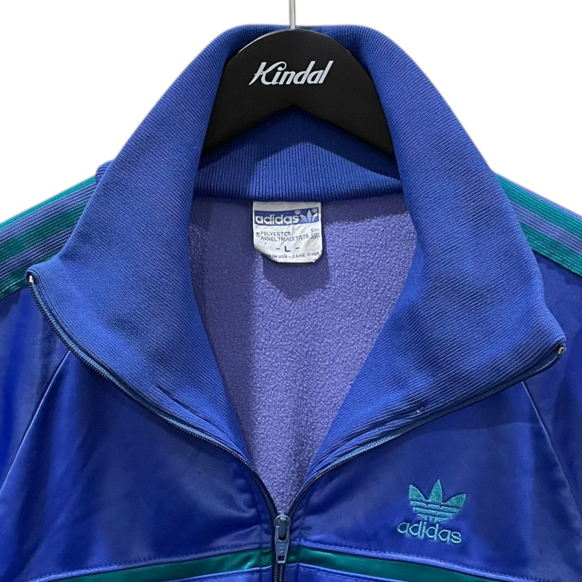 adidas(アディダス) トラックジャケット ブルー・エメラルドグリーン