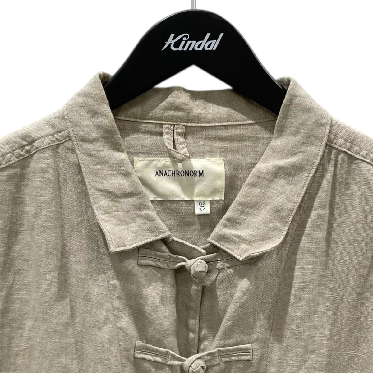 リネンチャイナジャケット ROLL UP SLEEVES CHINA COVERALL SHIRTS ロールアップスリーブス チャイナカバーオールシャツ AN219