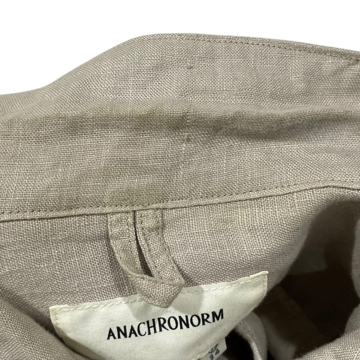 リネンチャイナジャケット ROLL UP SLEEVES CHINA COVERALL SHIRTS ロールアップスリーブス チャイナカバーオールシャツ AN219