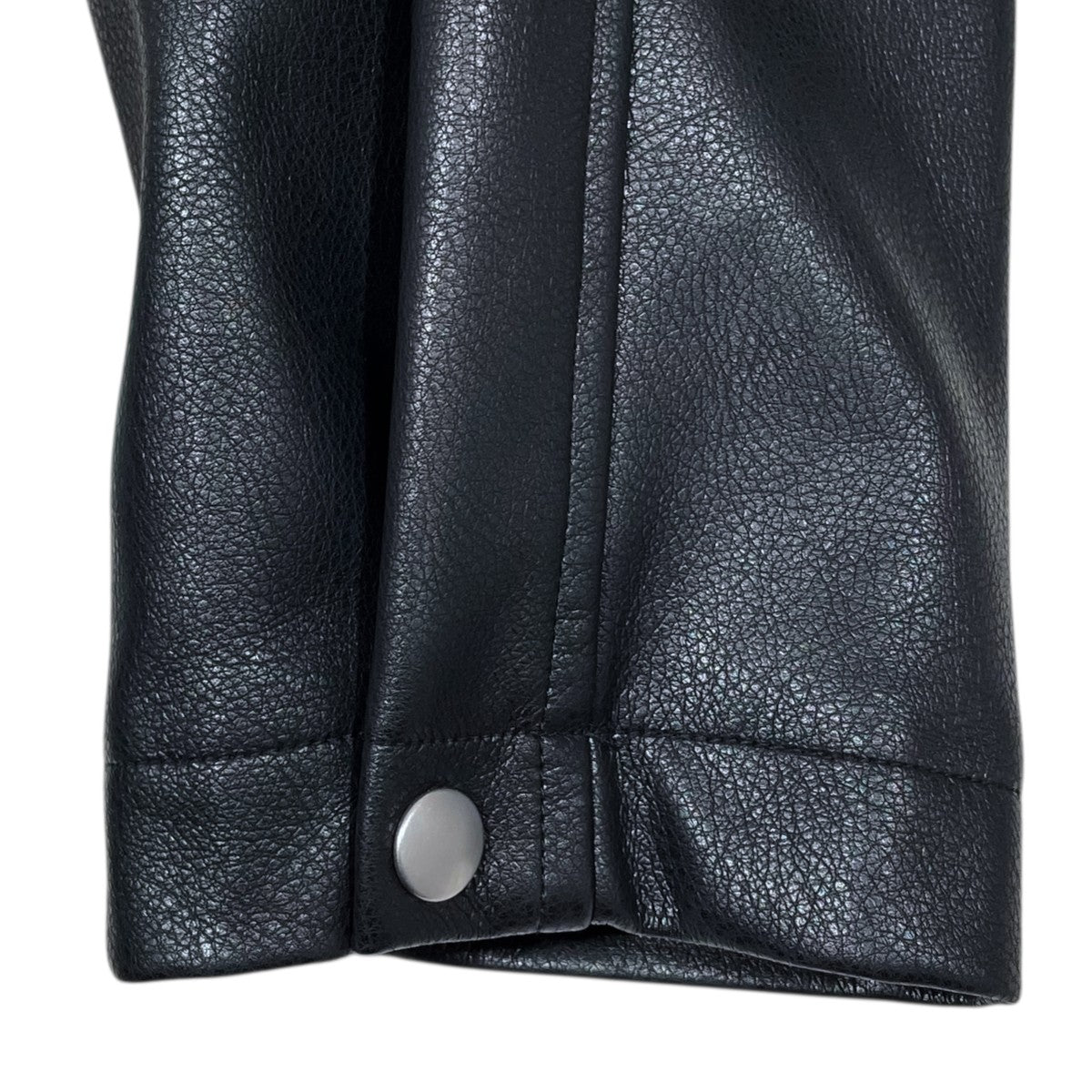 25AW フデイクレザーフーデッドロングコート Faux Leather Hooded Long Coat N40-CT 01