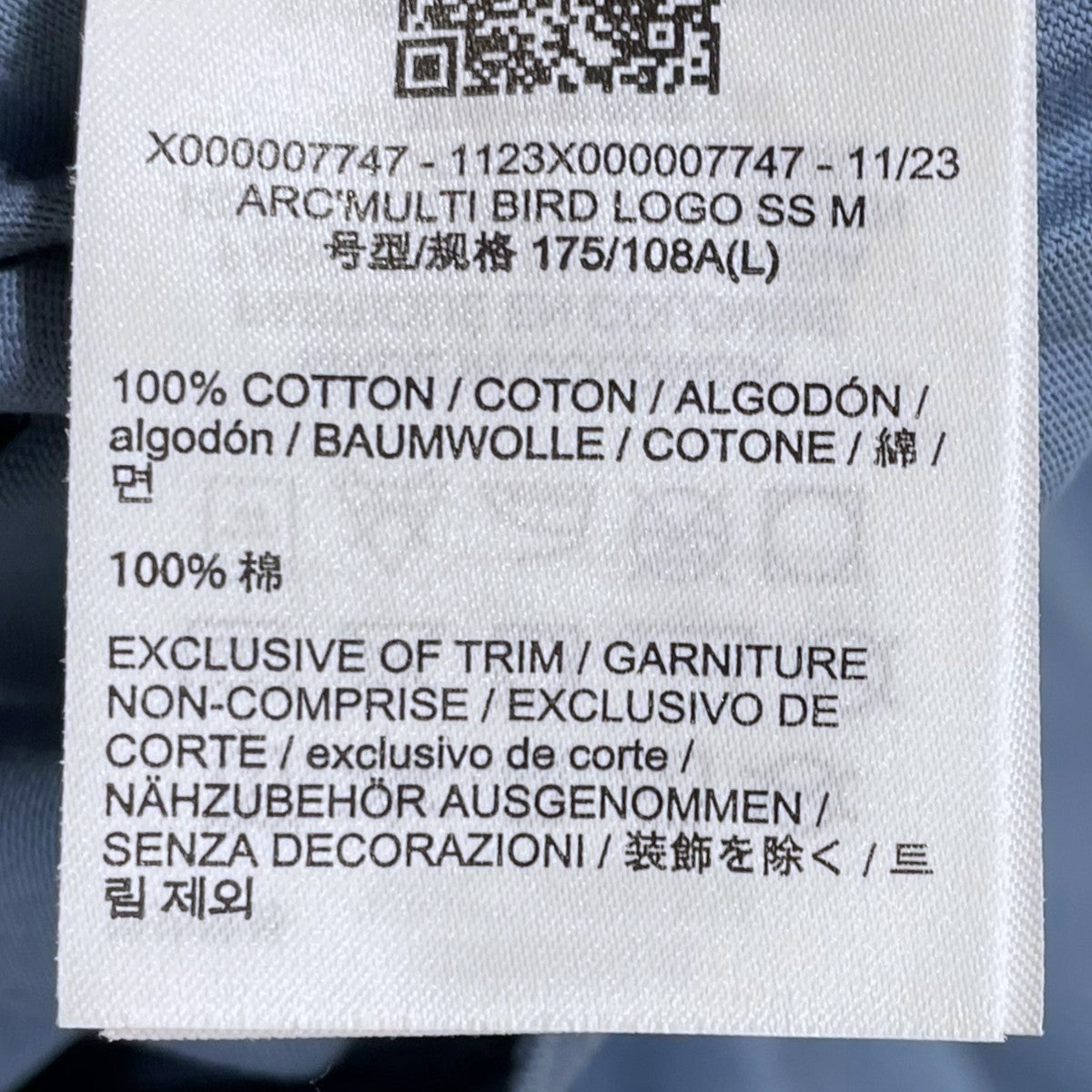 ARC’TERYX 24SS プリントTシャツ Arc’ Multi Bird Logo SS アーク マルチバード ロゴ ショートスリーブ X000007747 古着・中古-7枚目のアイテム画像