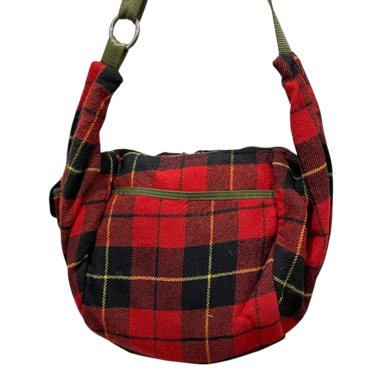 EAGLE USA ショルダーバッグ RED EAGLE USA(イーグル USA) チェック柄ショルダーバッグ レッド