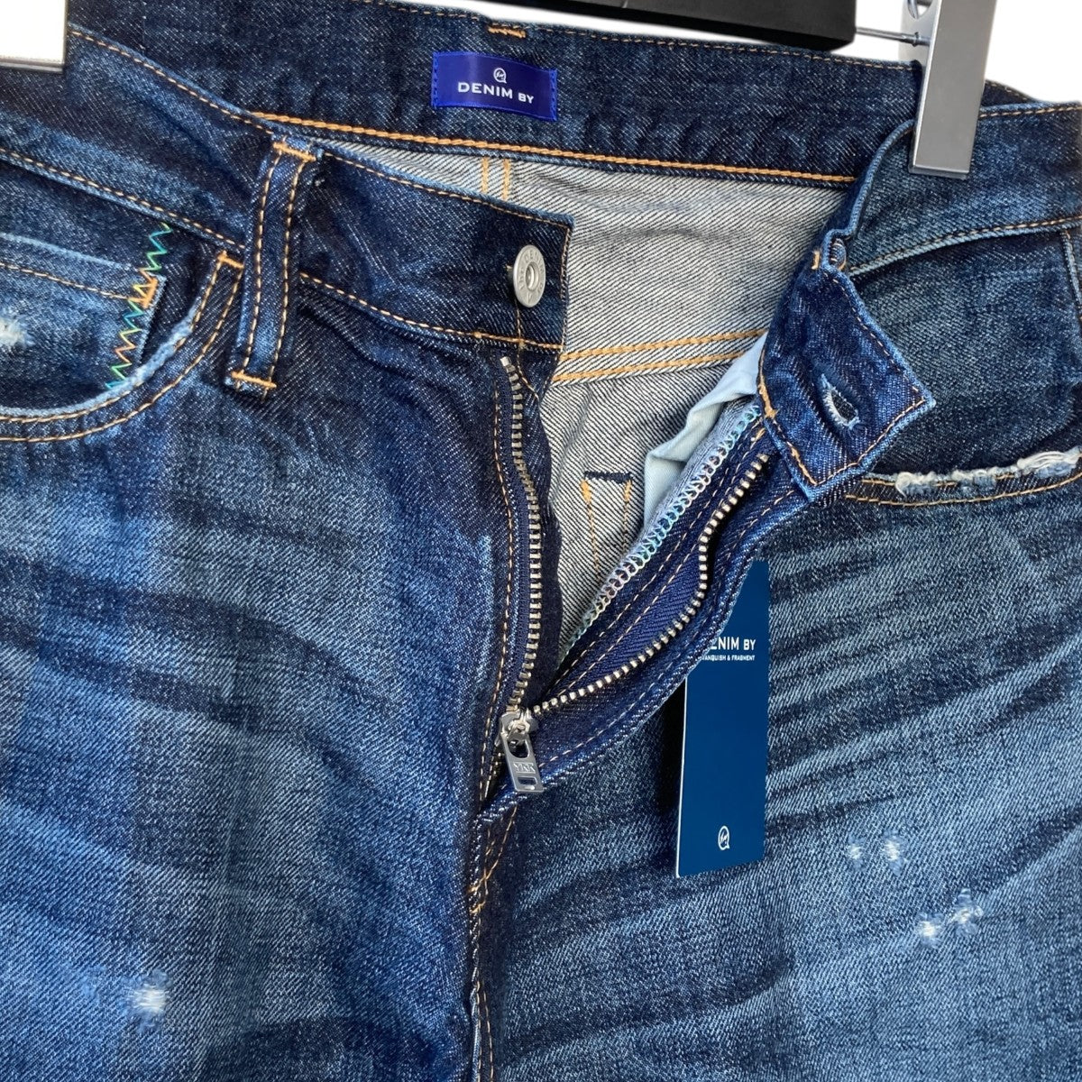 VANQUISH×FRAGMENT DESIGN One year Used wash Tepered Denim PantsデニムパンツVFP4059 古着・中古-3枚目のアイテム画像