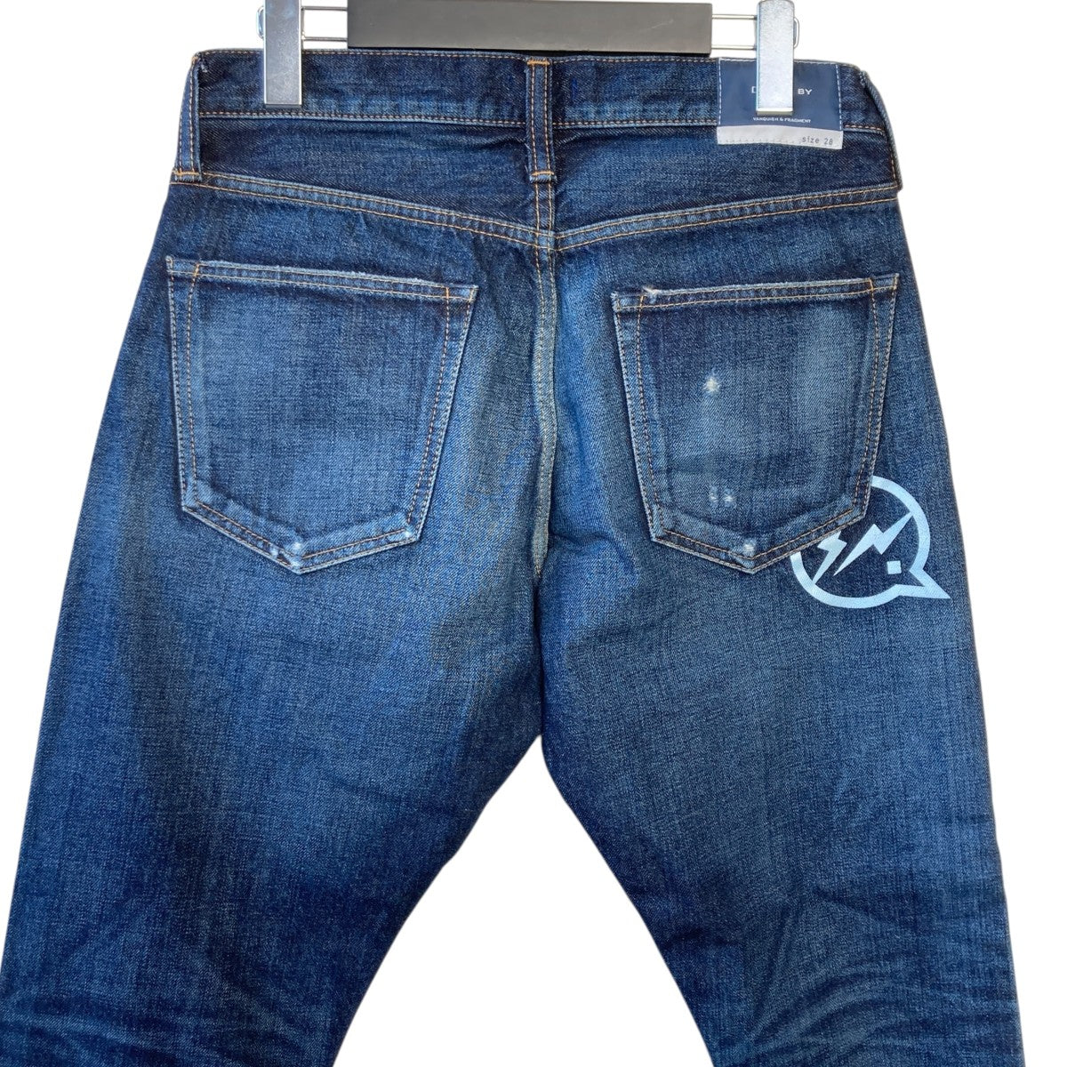 VANQUISH×FRAGMENT DESIGN One year Used wash Tepered Denim PantsデニムパンツVFP4059 古着・中古-4枚目のアイテム画像