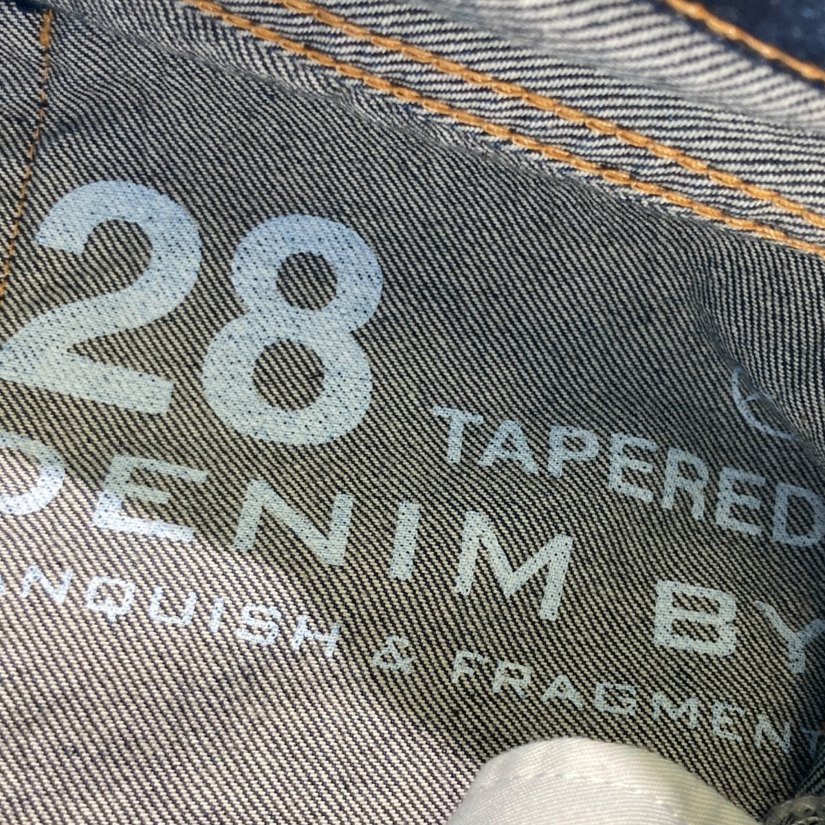VANQUISH×FRAGMENT DESIGN One year Used wash Tepered Denim PantsデニムパンツVFP4059 古着・中古-7枚目のアイテム画像