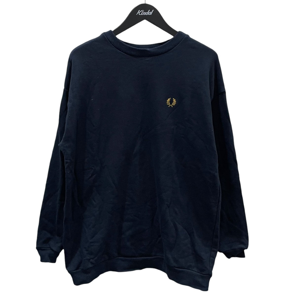 FRED PERRY×BEAMS 刺繍スウェットトレーナー Embroidery Crew Neck Sweatshirt エンブロイダリークルーネックスウェットシャツ FZ1956 古着・中古-1枚目のアイテム画像