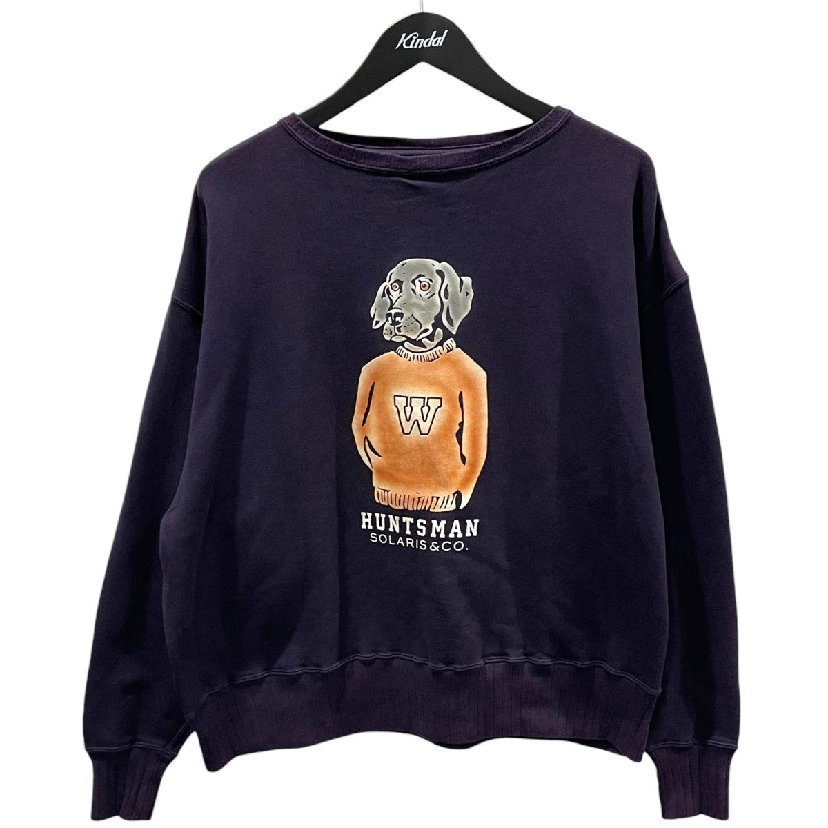 SOLARIS＆CO スウェットトレーナー COLLEGE FLOCKY SWEAT カレッジフロッキースウェット 21AW02005 古着・中古-1枚目のアイテム画像