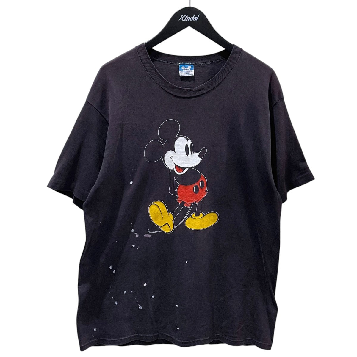Disney 80s ミッキーマウス プリントTシャツ 古着・中古-1枚目のアイテム画像