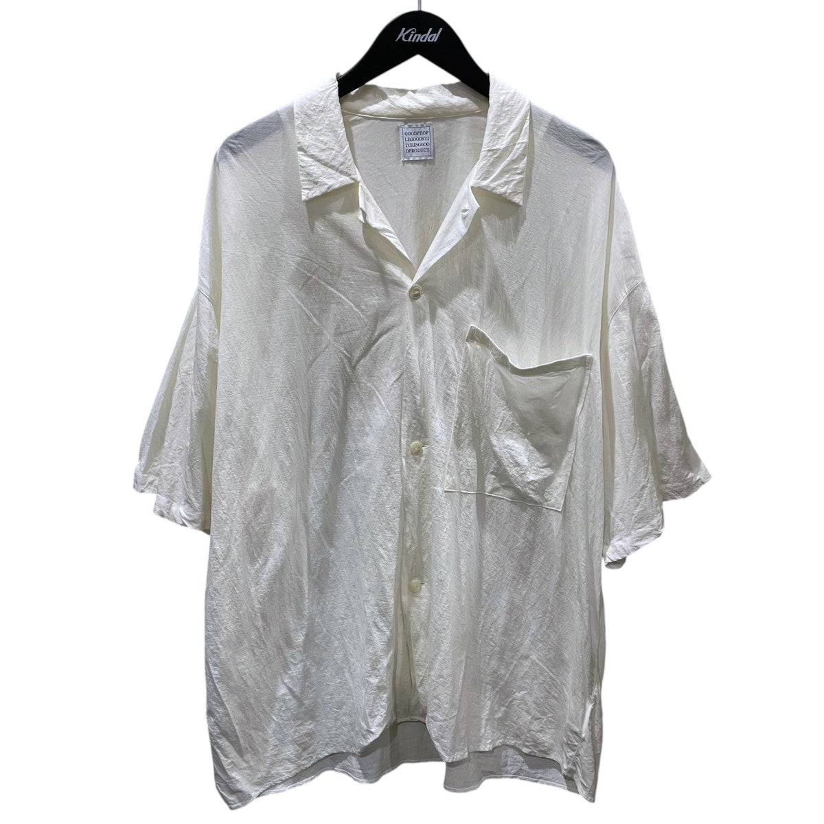 ggg 24SS オープンカラー半袖シャツ Open Collar Short-Sleeve Shirts 01-01-1539 古着・中古-1枚目のアイテム画像