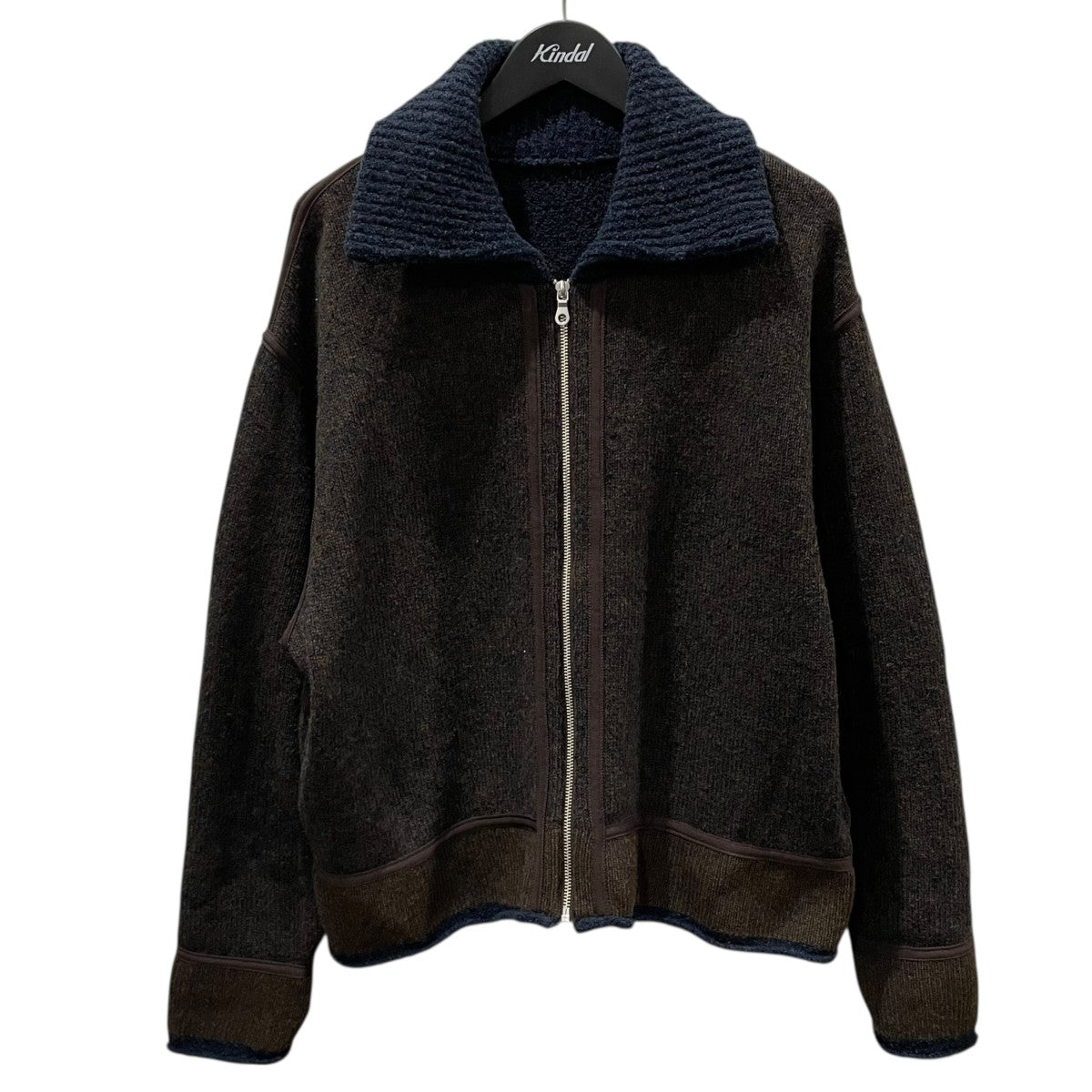 crepuscule×lloomm 25AW ジップアップニットジャケット EXCLUSIVE KNIT FLIGHT JACKET エクスクルーシブ ニットフライトジャケット 2504-001 古着・中古-1枚目のアイテム画像