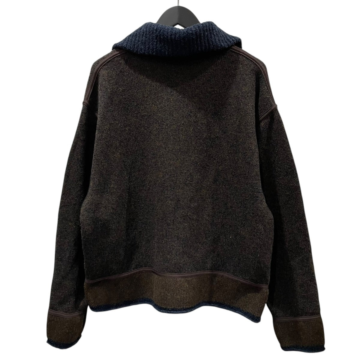 crepuscule×lloomm 25AW ジップアップニットジャケット EXCLUSIVE KNIT FLIGHT JACKET エクスクルーシブ ニットフライトジャケット 2504-001 古着・中古-2枚目のアイテム画像