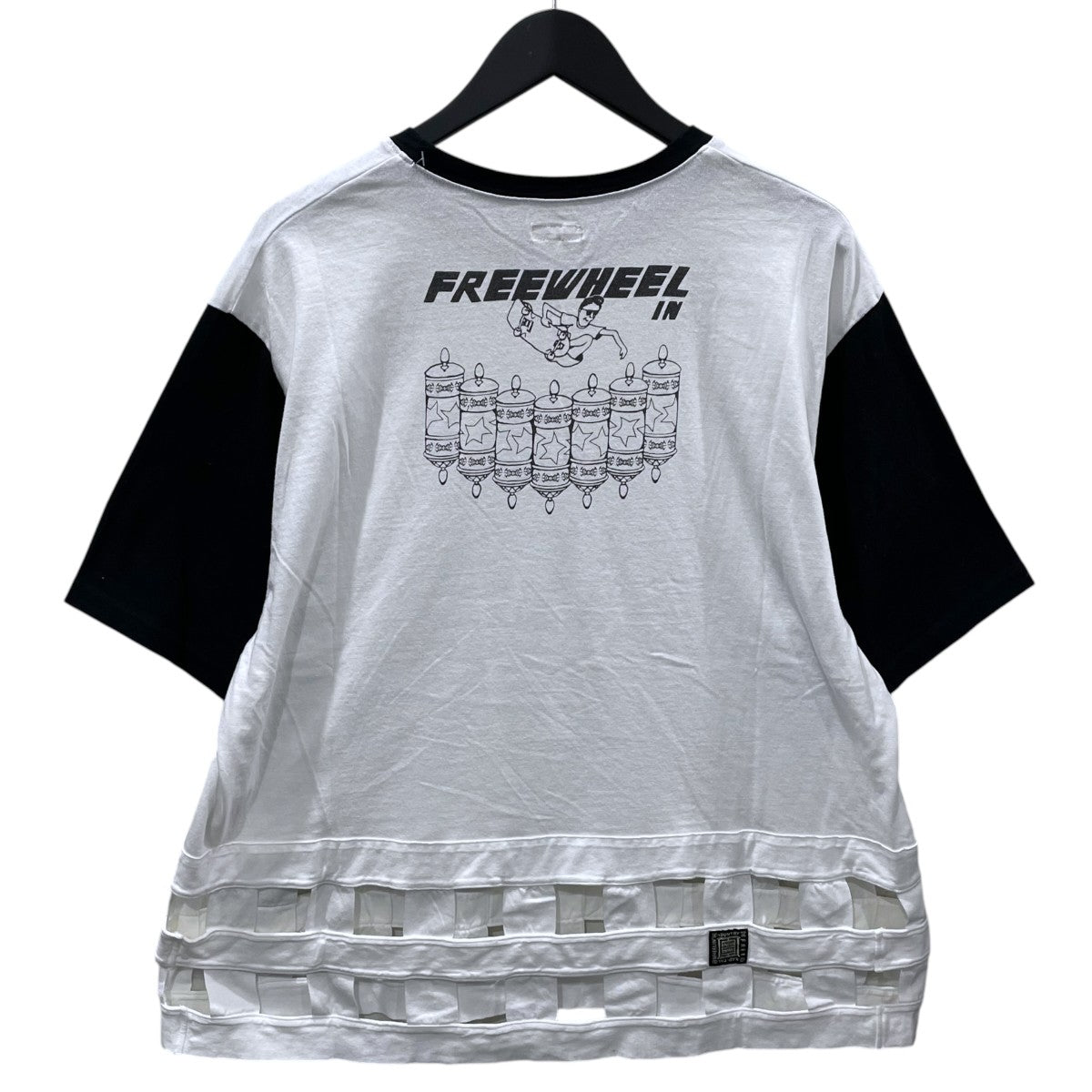 KAPITAL 22SS 裾格子バイカラーTシャツ 20／-天竺 ウィンドペンT K2206SC148 古着・中古-2枚目のアイテム画像
