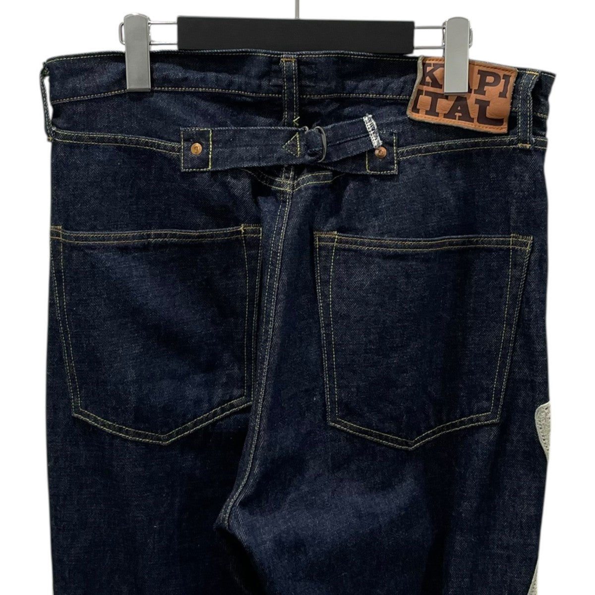 KAPITAL ホーン刺繍デニムパンツ 12．5oz Denim Mexican Tuxedo 5P OKAGILLY 12．5オンス デニム メキシカンタキシード ファイブポケット オカギリー EK-1528LPA 古着・中古-3枚目のアイテム画像